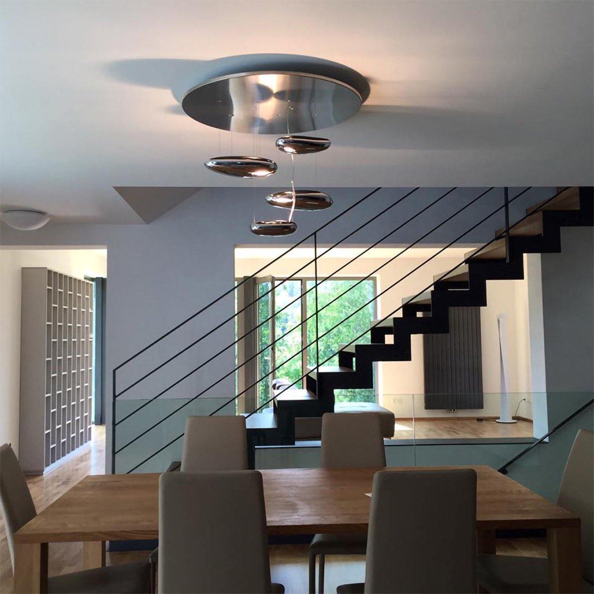 Lustra Plafonnier en Aluminium Galet