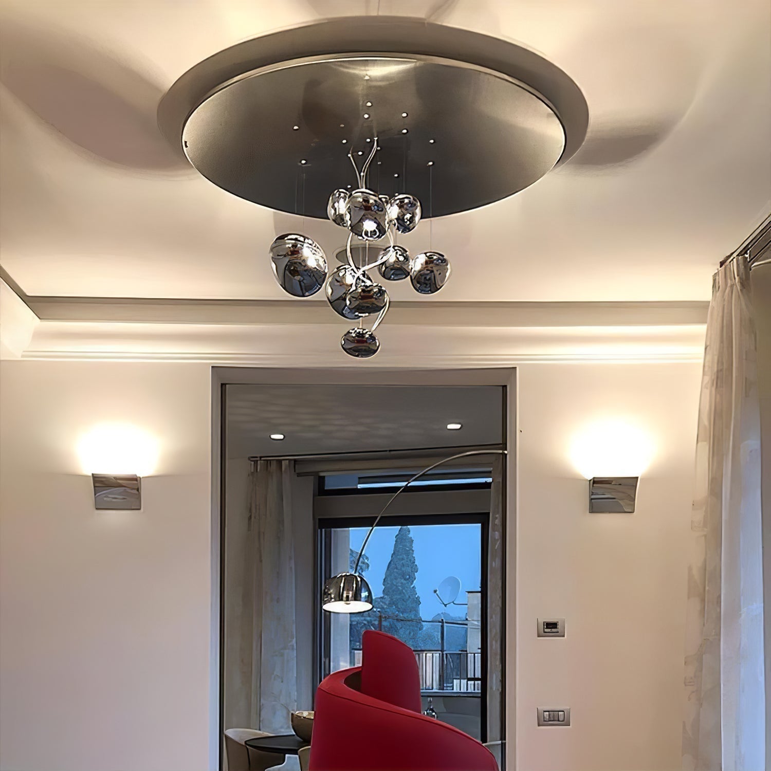 Lustra Plafonnier en Aluminium Galet