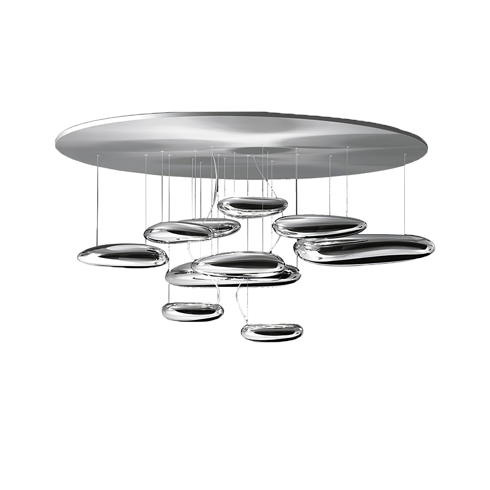 Lustra Plafonnier en Aluminium Galet