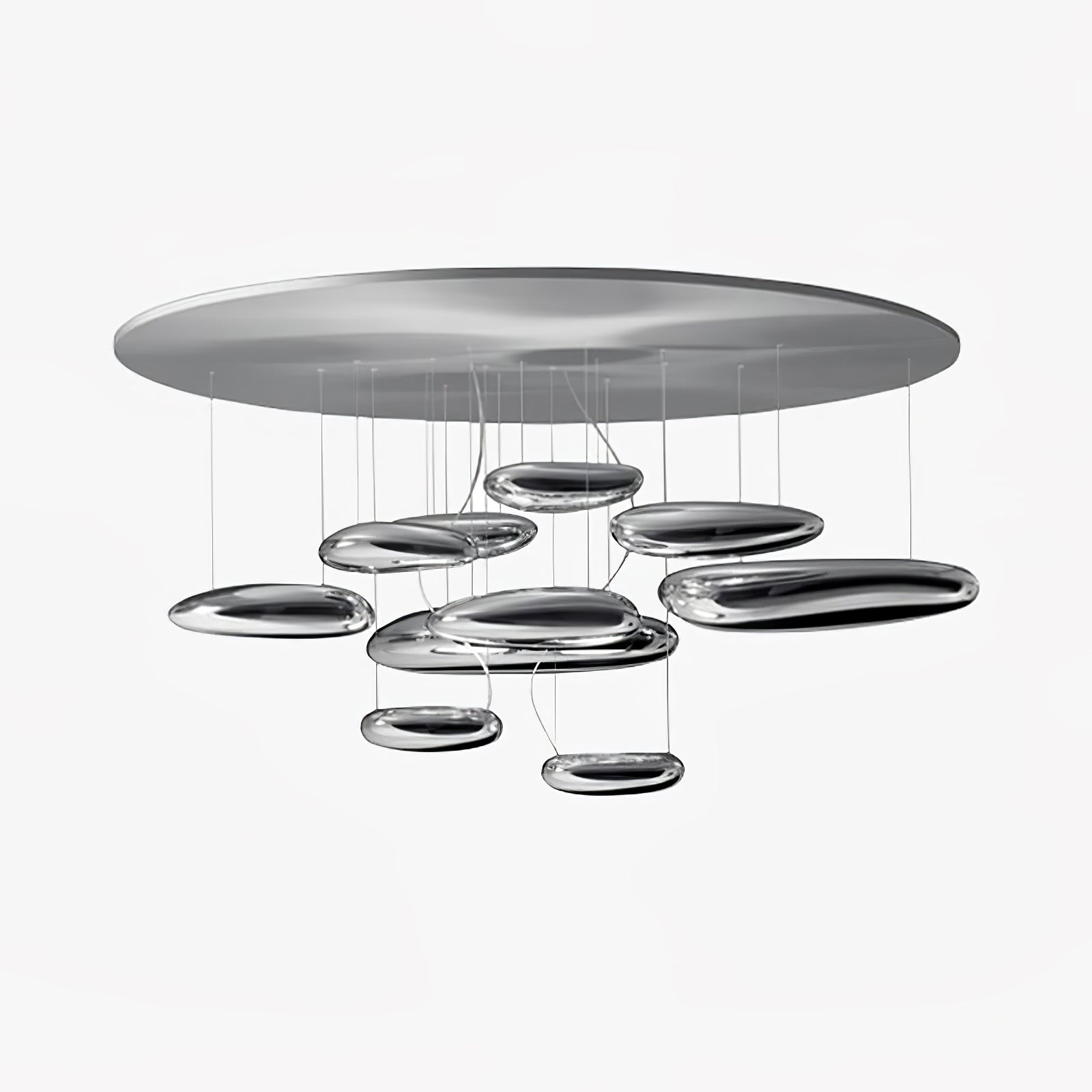 Lustra Plafonnier en Aluminium Galet