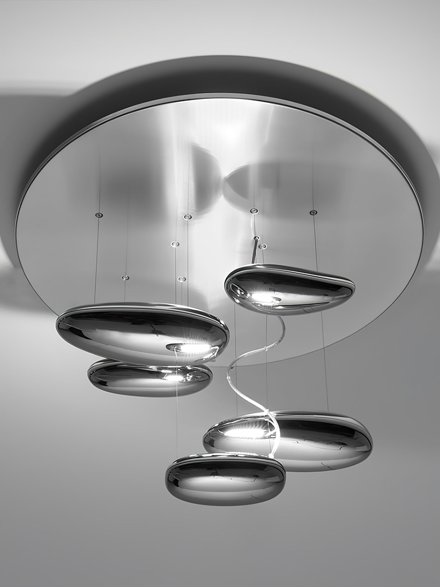 Lustra Plafonnier en Aluminium Galet