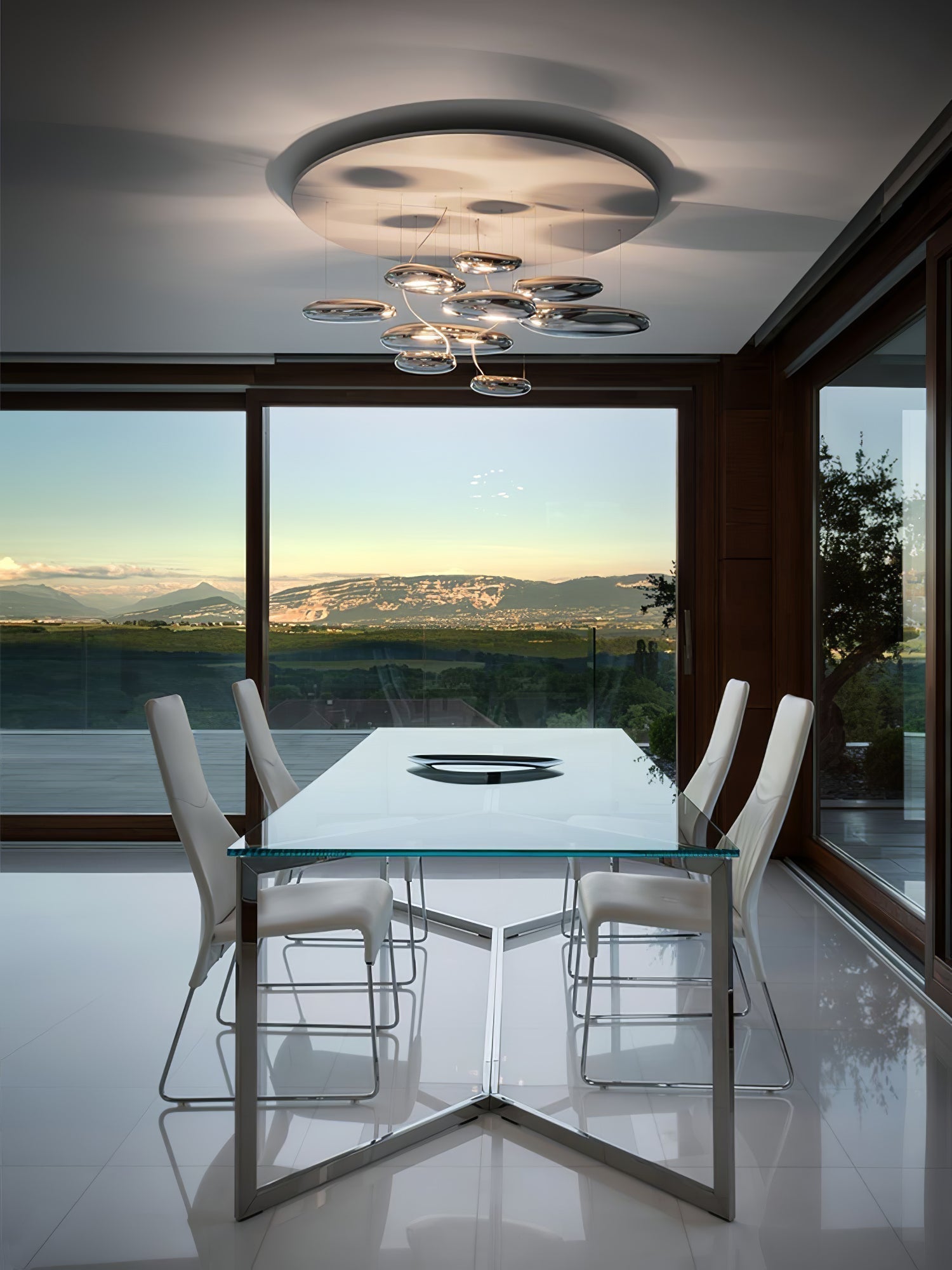 Lustra Plafonnier en Aluminium Galet