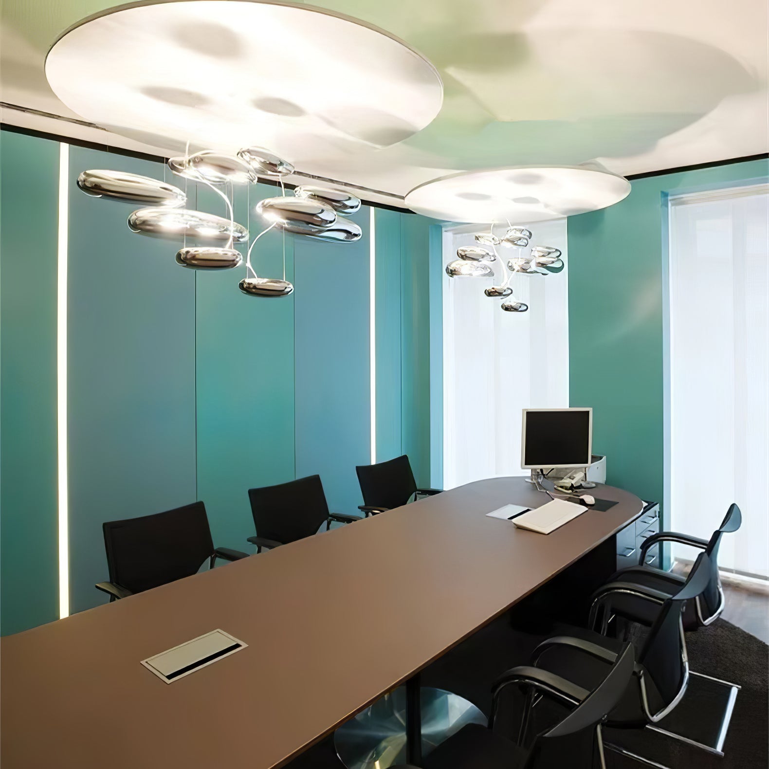 Lustra Plafonnier en Aluminium Galet