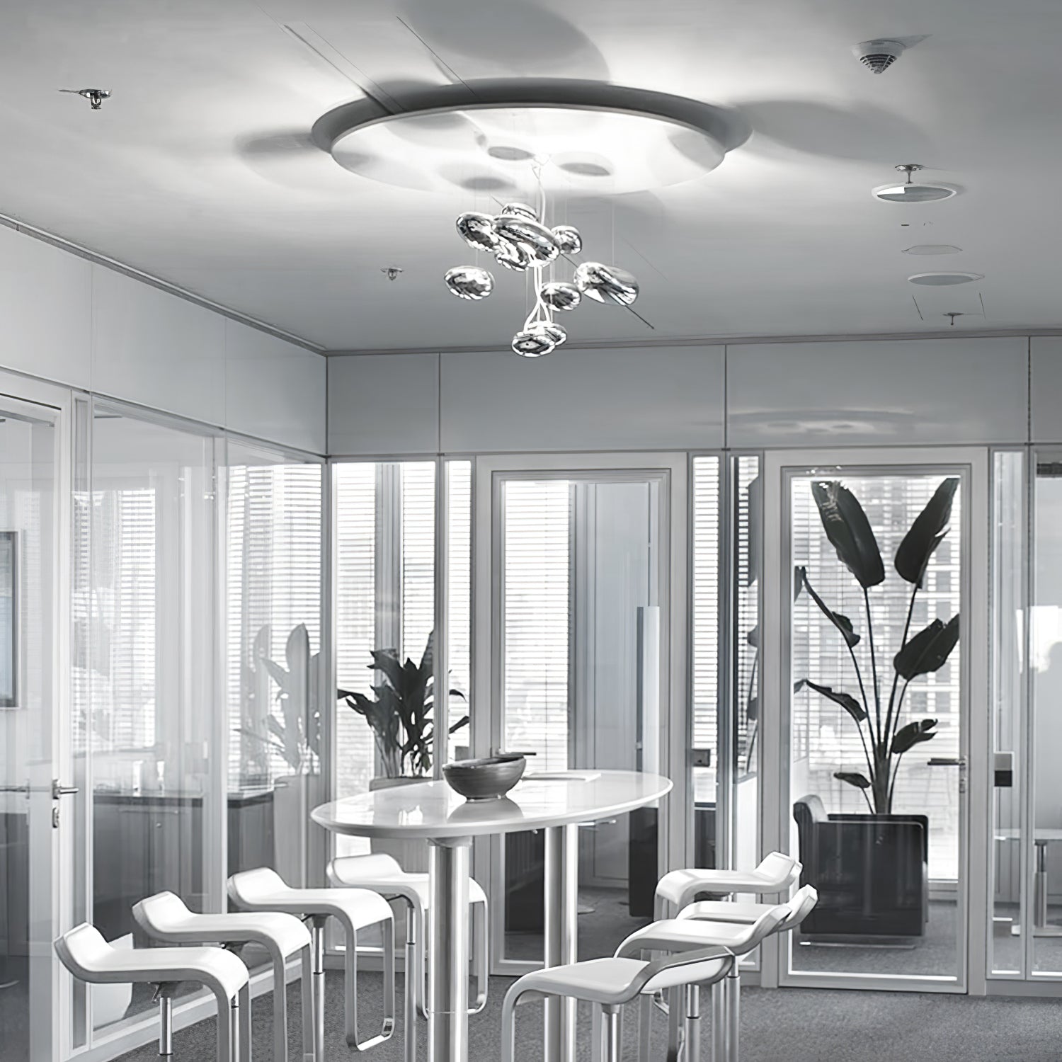 Lustra Plafonnier en Aluminium Galet