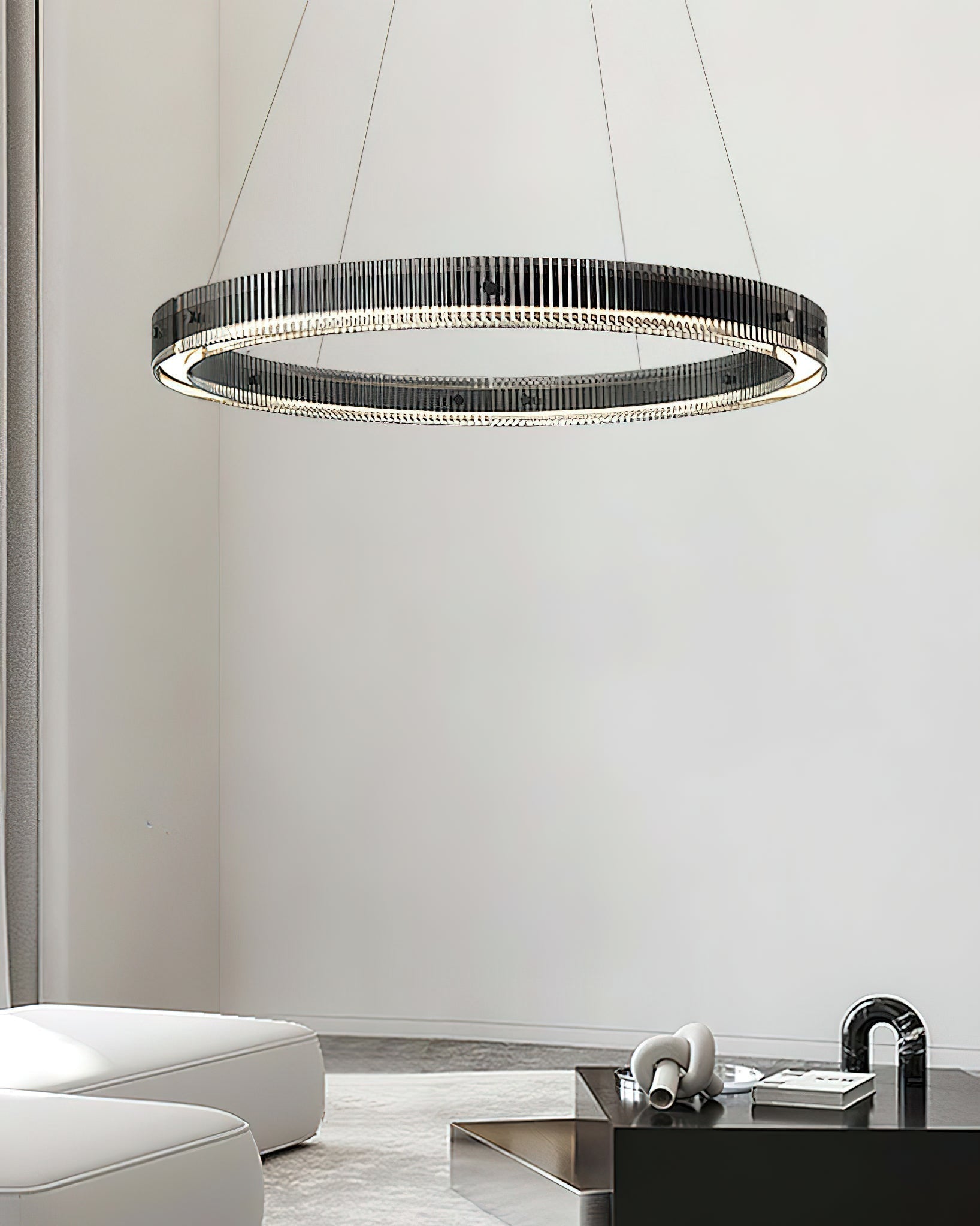Lustra Lustre Anneau Minimaliste LED