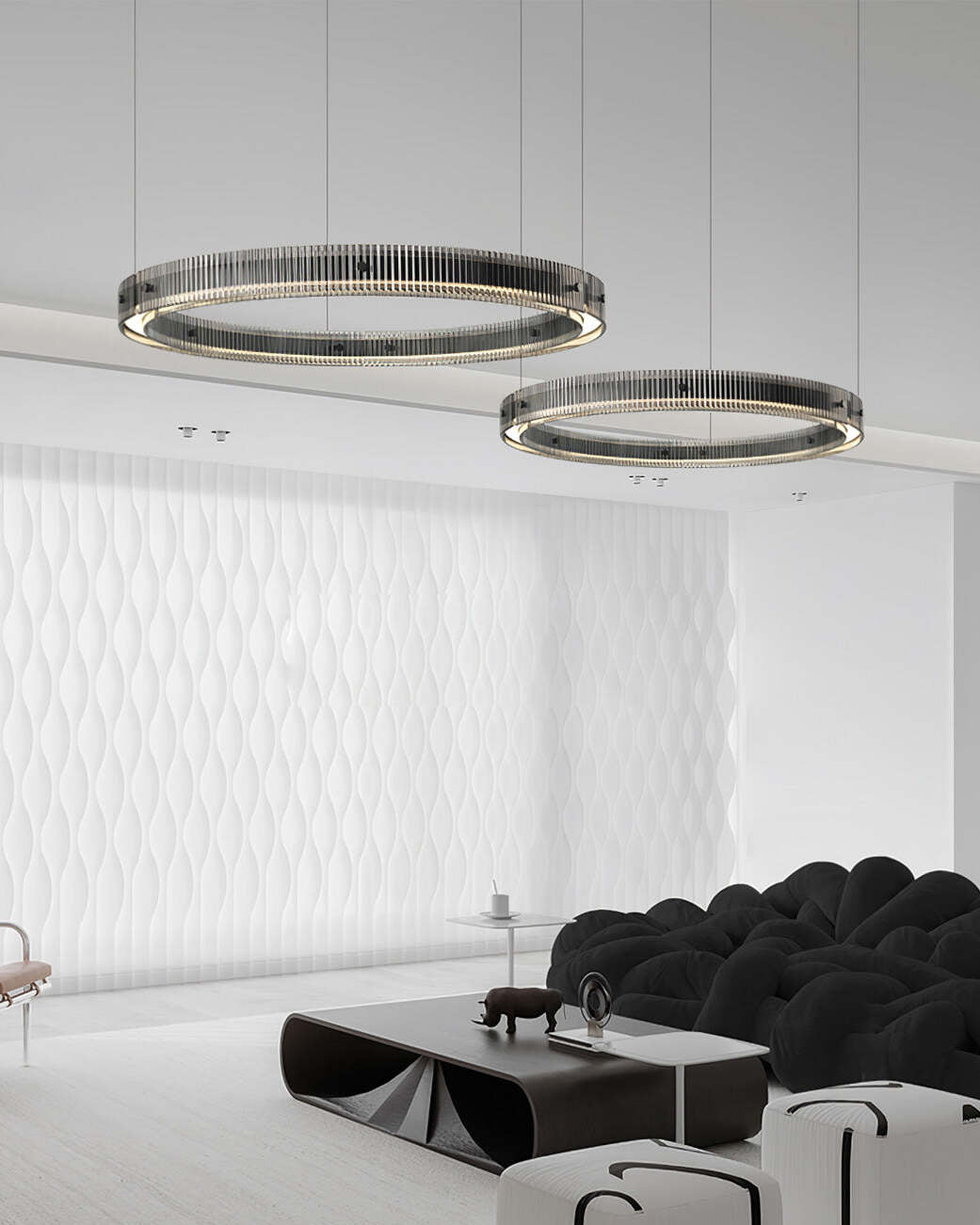 Lustra Lustre Anneau Minimaliste LED