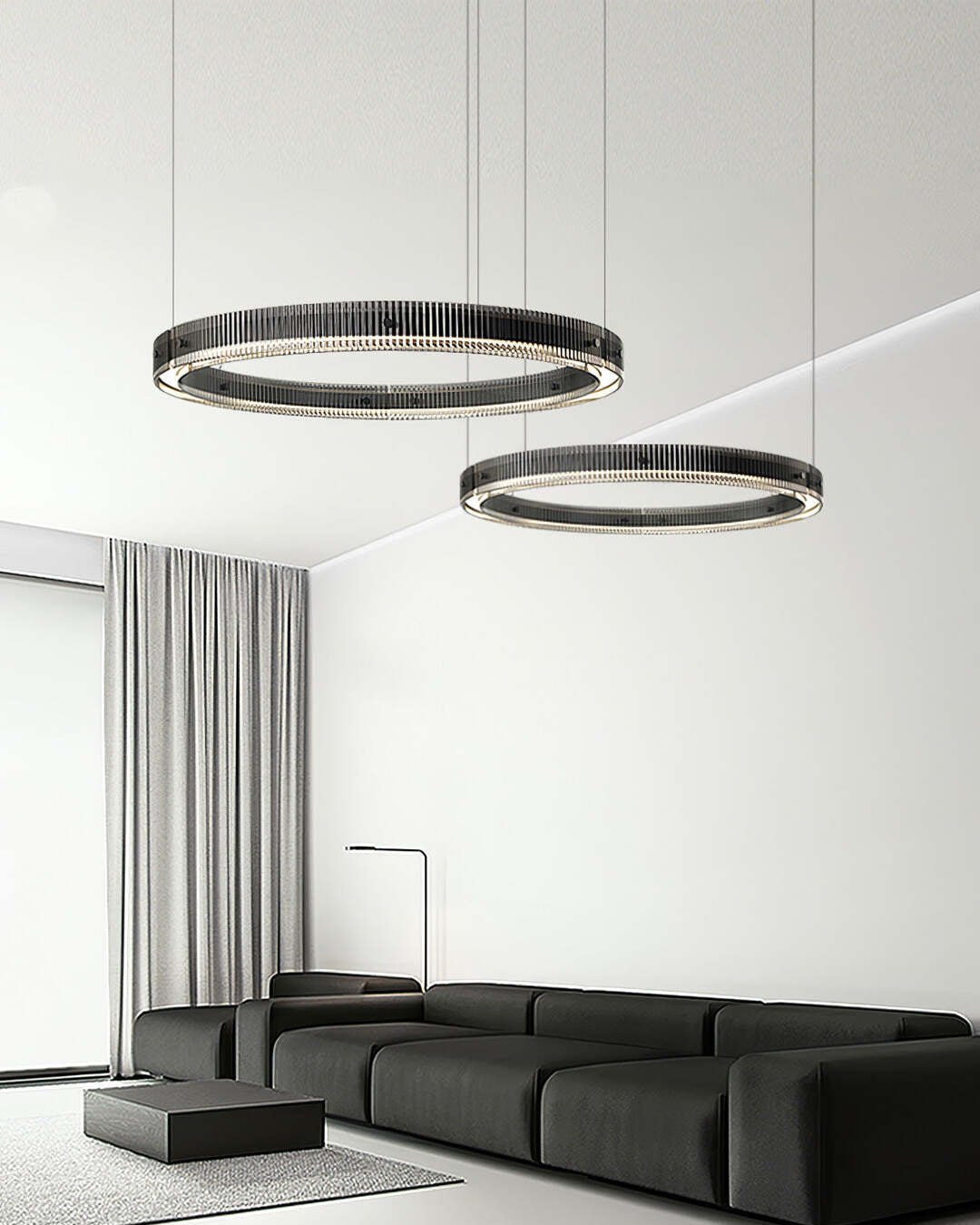 Lustra Lustre Anneau Minimaliste LED