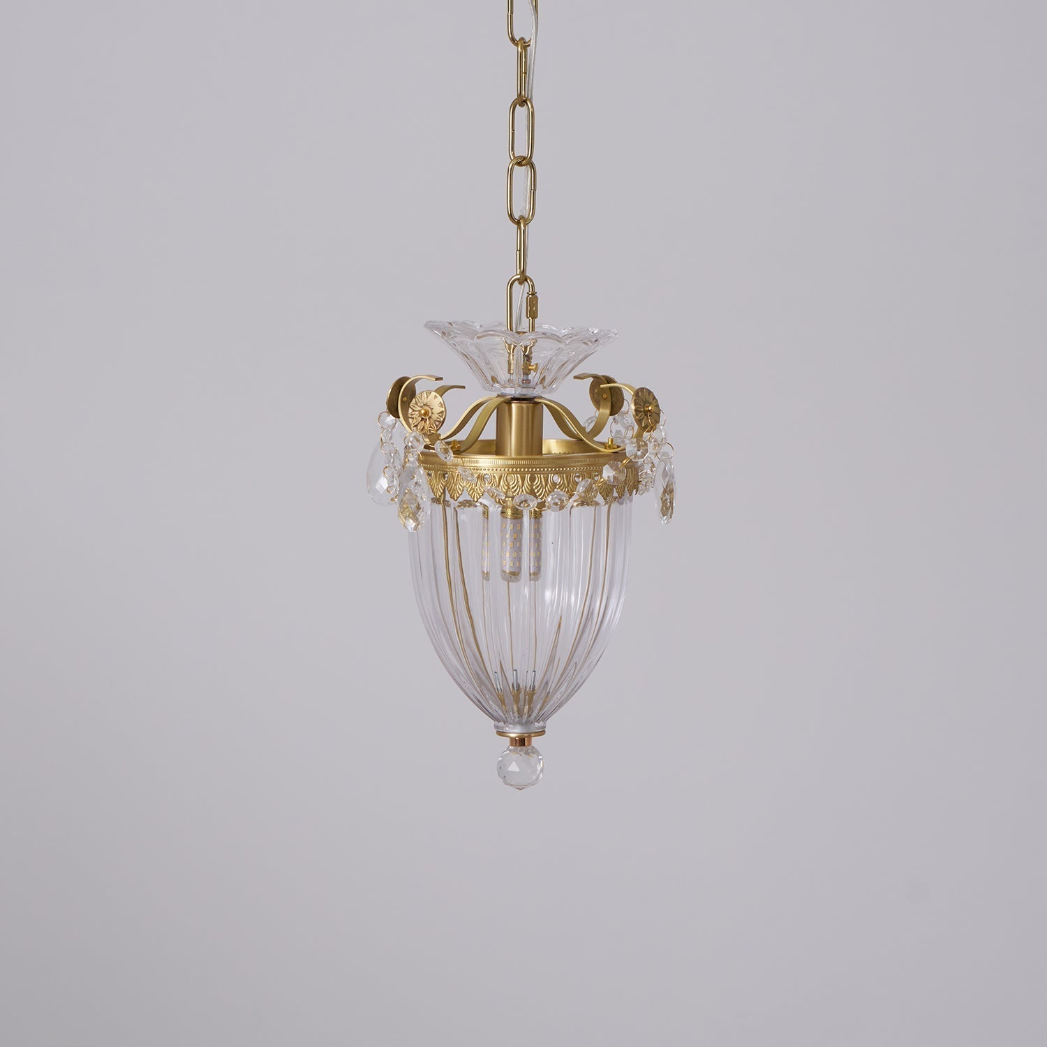 Suspension Glamour Vintage Gouttes de Cristal Accent Table à Manger