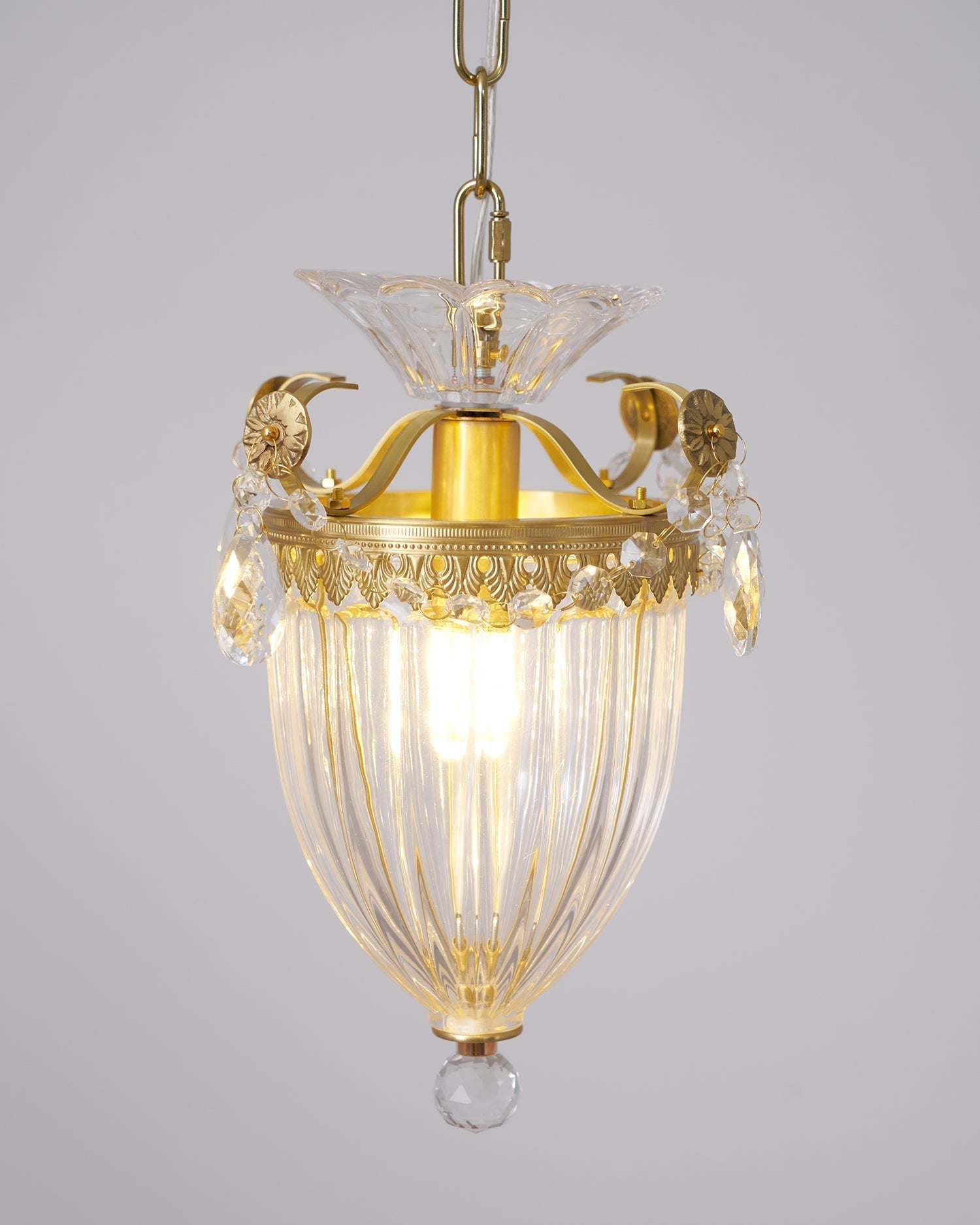 Suspension Glamour Vintage Gouttes de Cristal Accent Table à Manger
