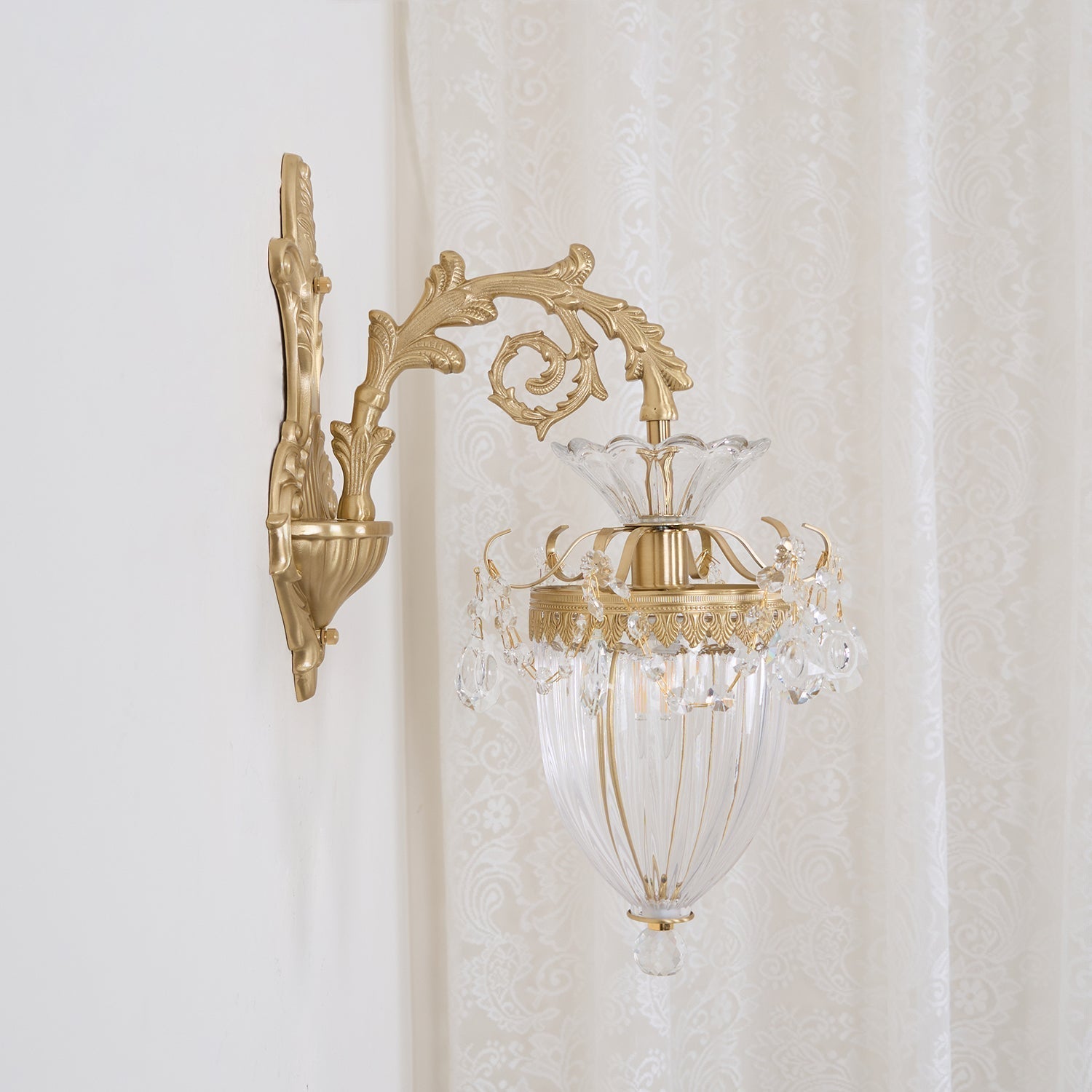 Elosia Lustra Applique Murale Double Dorée Élégante