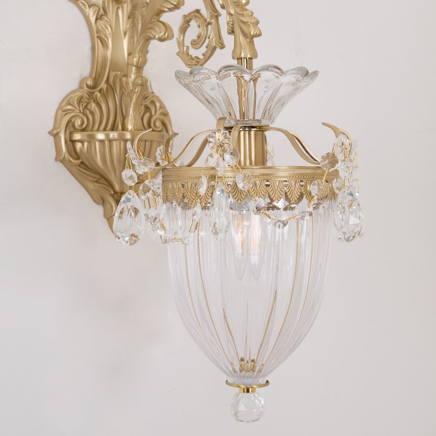 Elosia Lustra Applique Murale Double Dorée Élégante