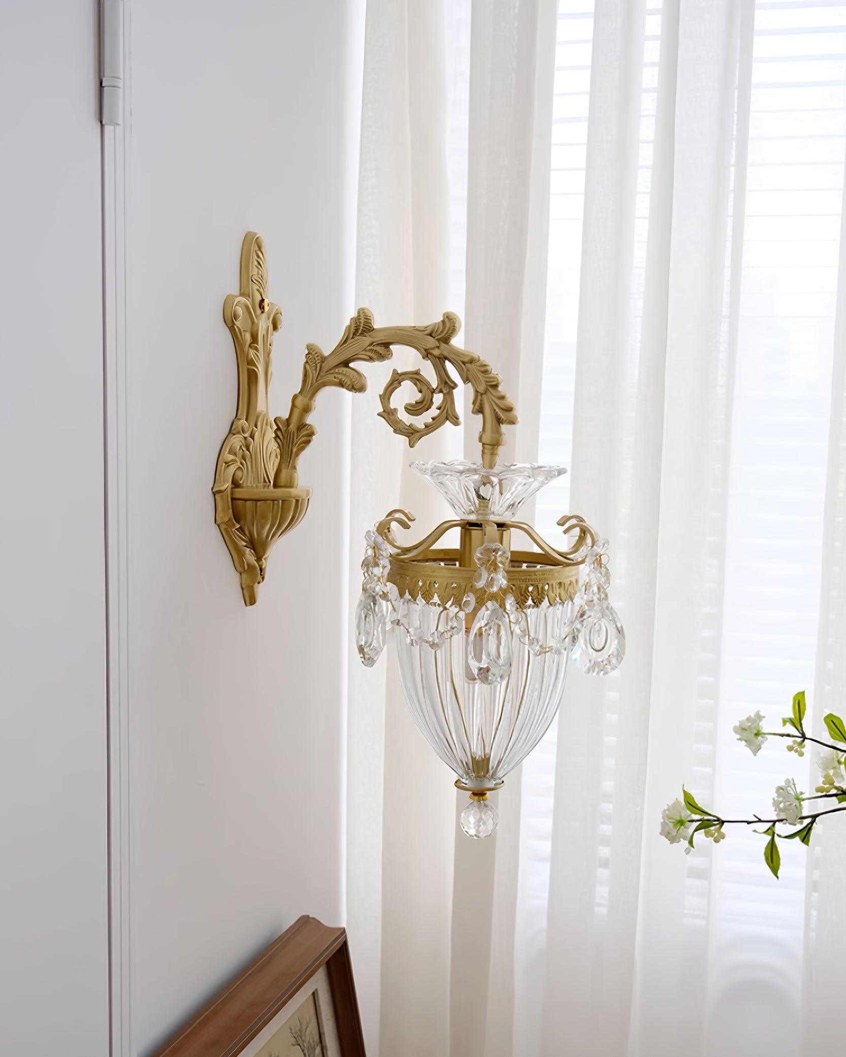 Elosia Lustra Applique Murale Double Dorée Élégante