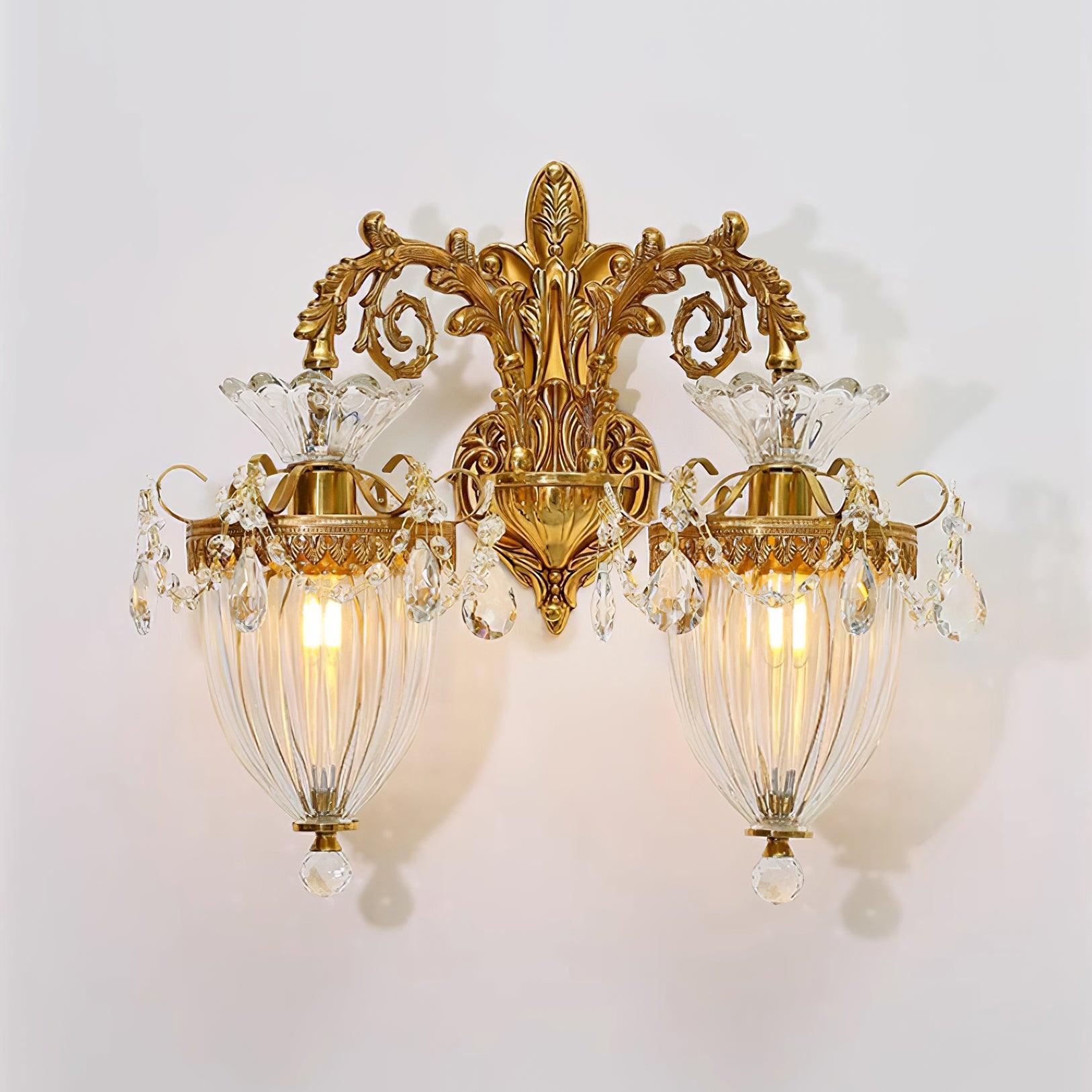 Elosia Lustra Applique Murale Double Dorée Élégante
