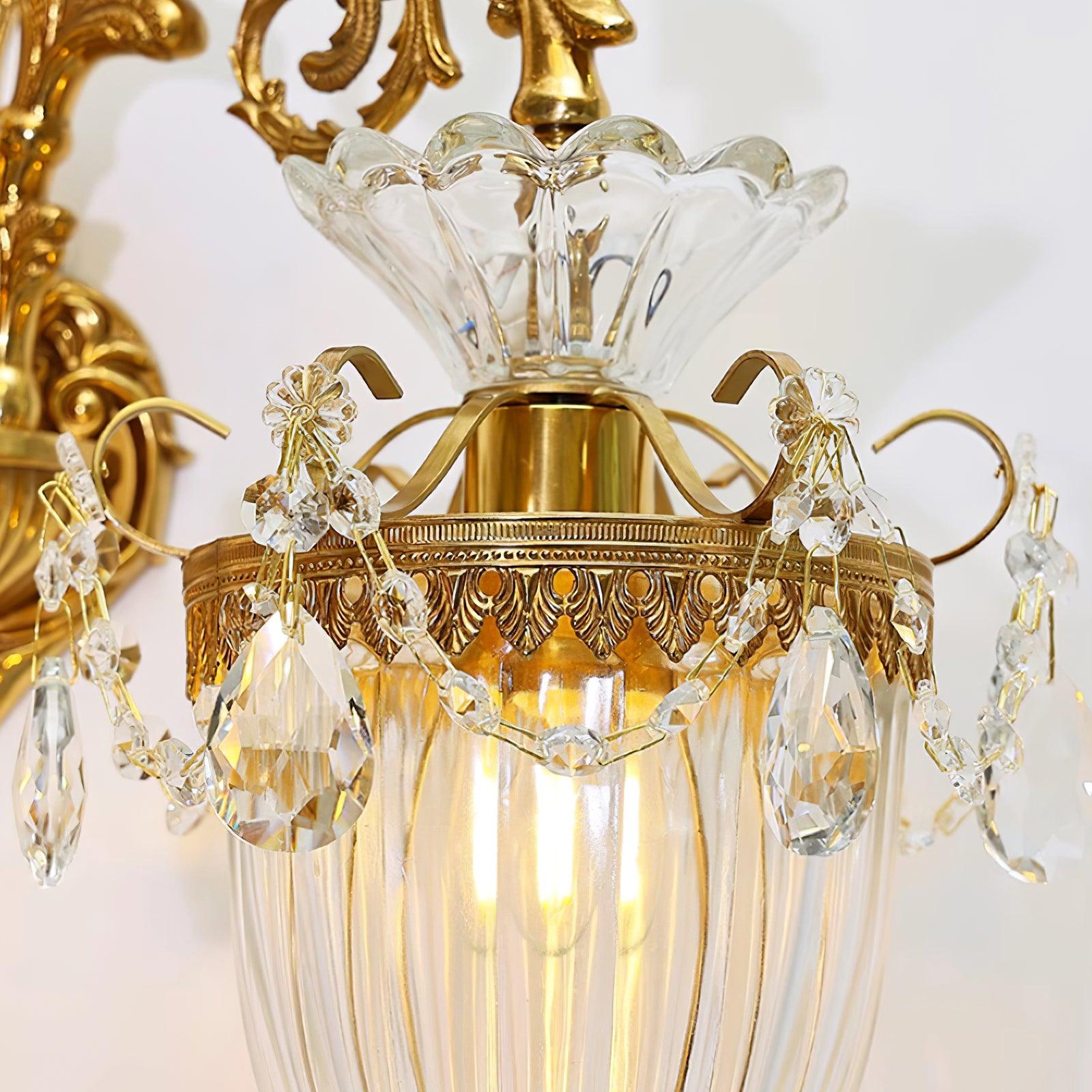 Elosia Lustra Applique Murale Double Dorée Élégante