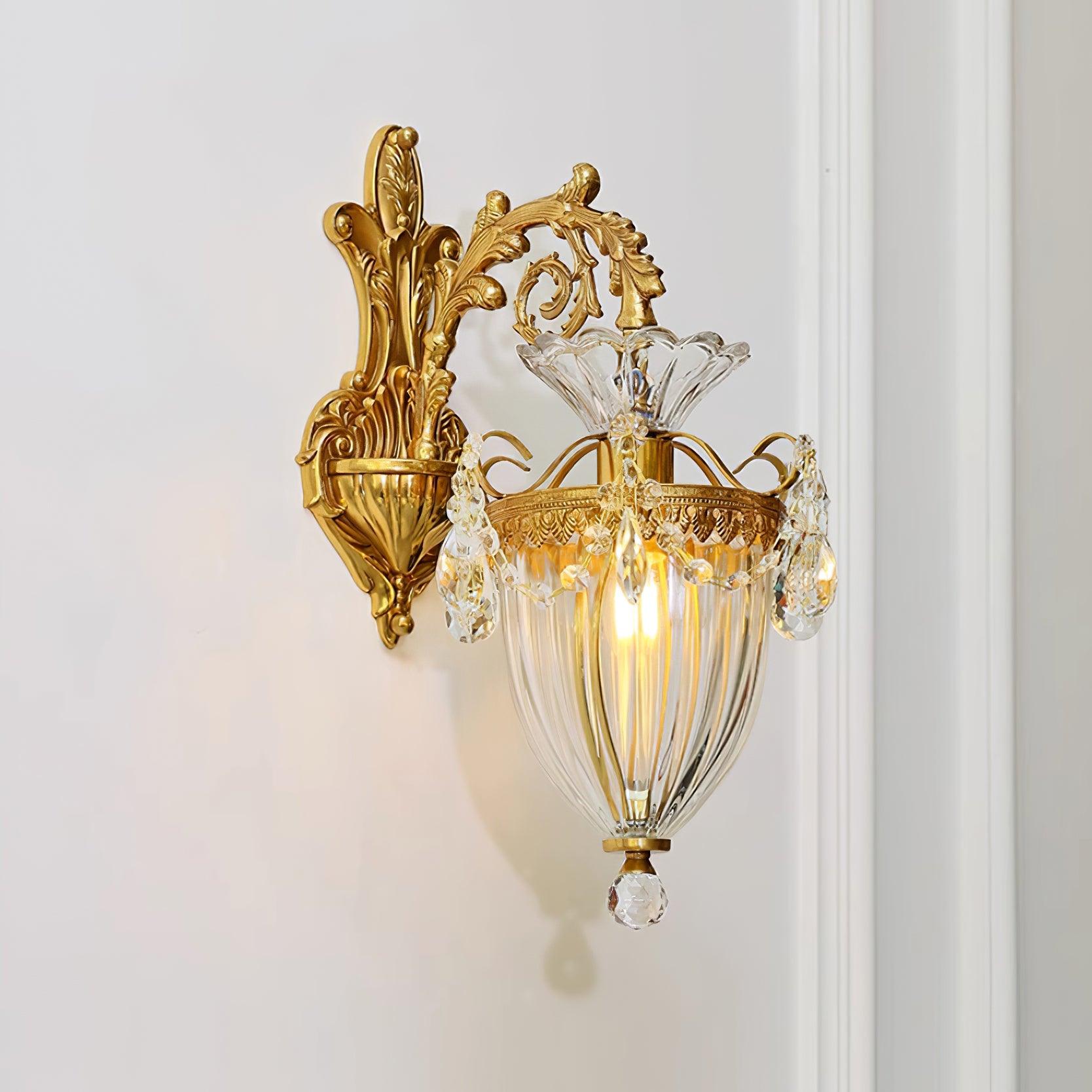 Elosia Lustra Applique Murale Double Dorée Élégante