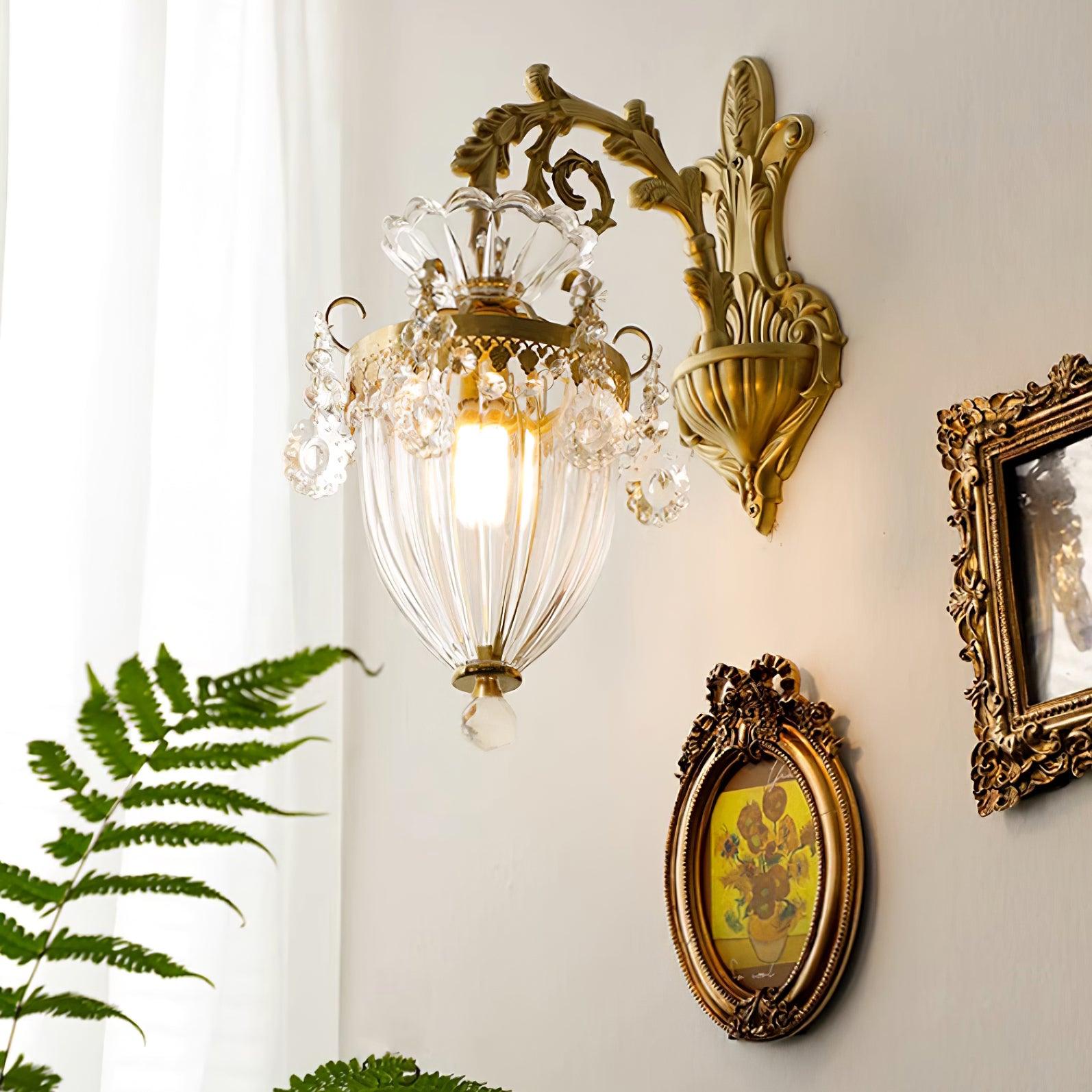 Elosia Lustra Applique Murale Double Dorée Élégante