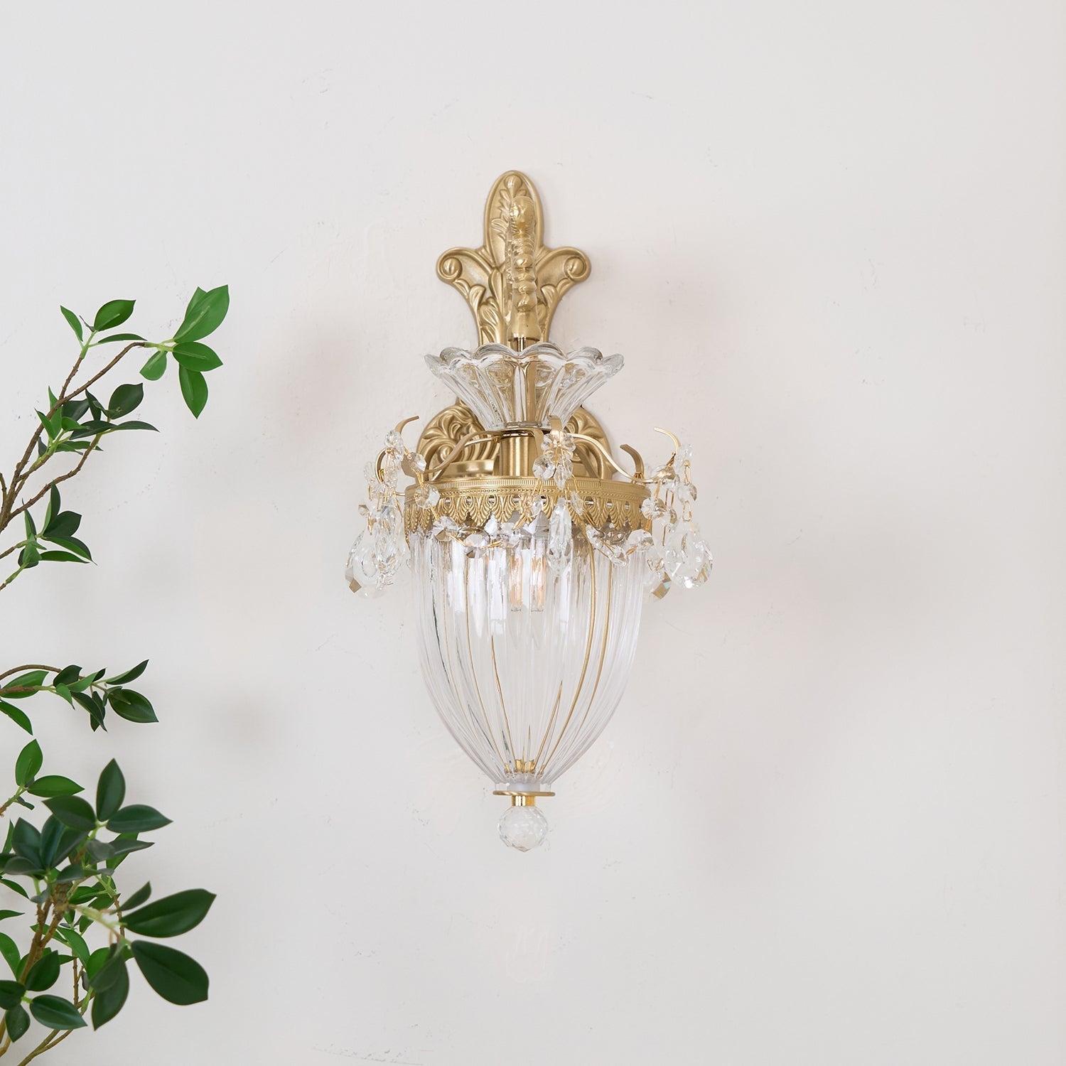 Elosia Lustra Applique Murale Double Dorée Élégante
