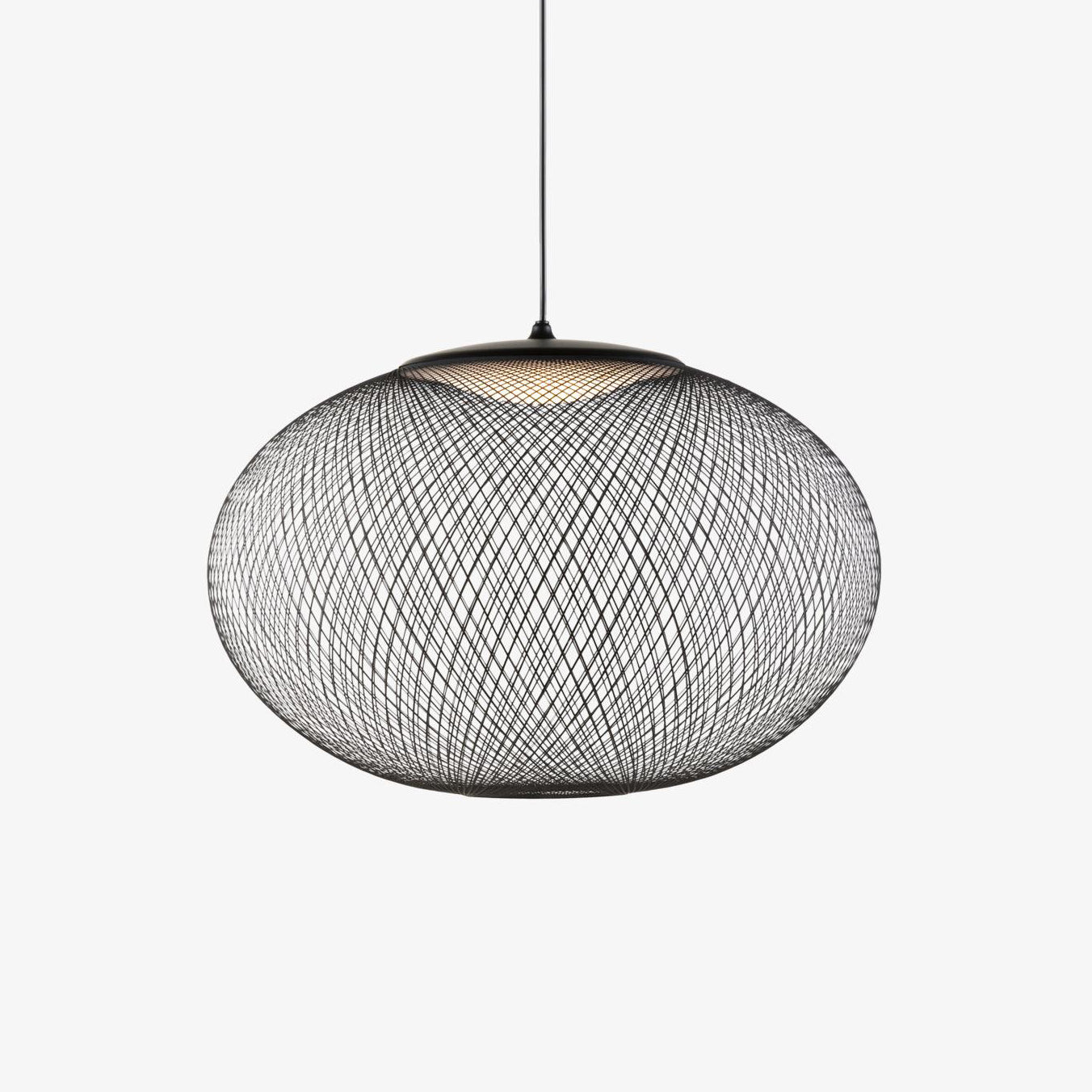 Lustra Suspension Lampe Maille Noire