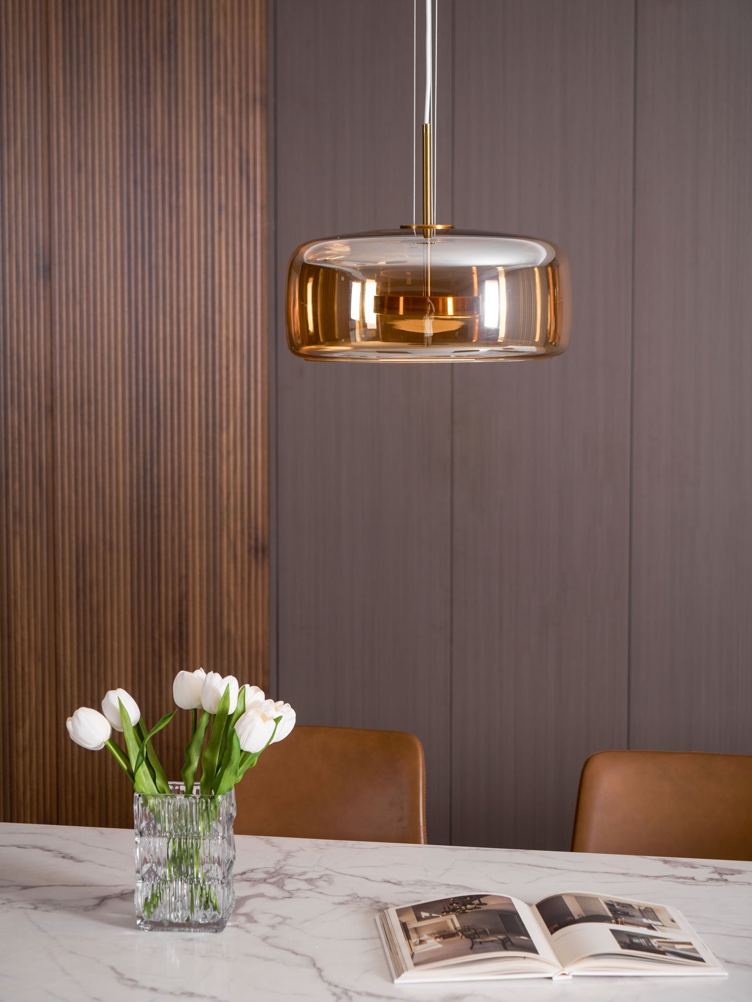 Obsidian Suspension en Verre Moderne