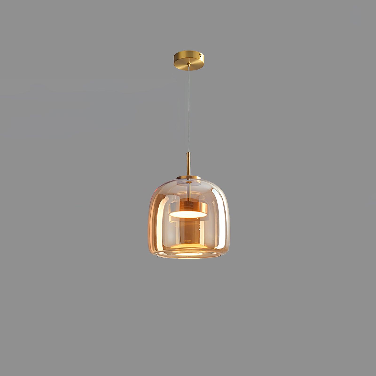 Obsidian Suspension en Verre Moderne