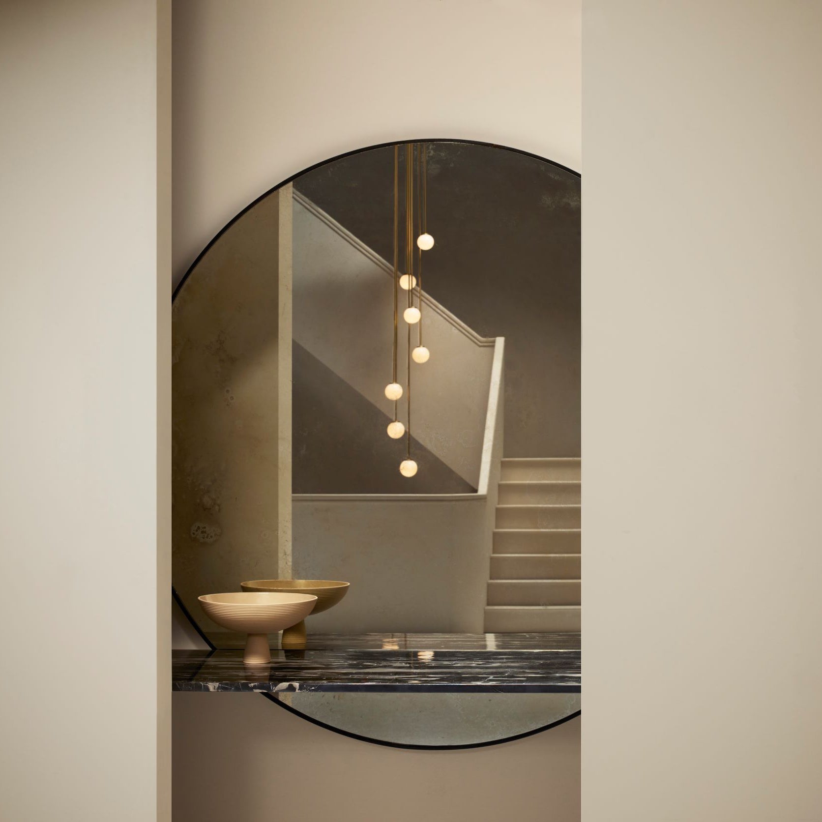 Nyrinis Lustre Groupé Laiton Verre Minimaliste Moderne