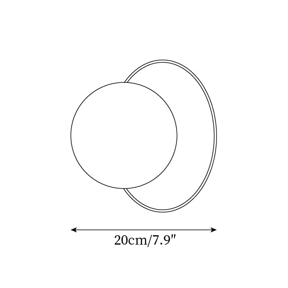 Mia Applique Murale Boule Minimaliste