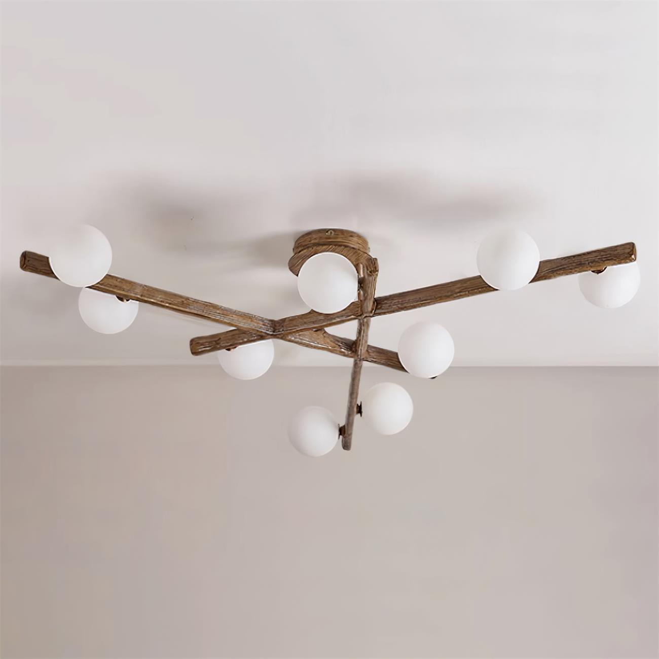 Wooden Plafonnier Branche