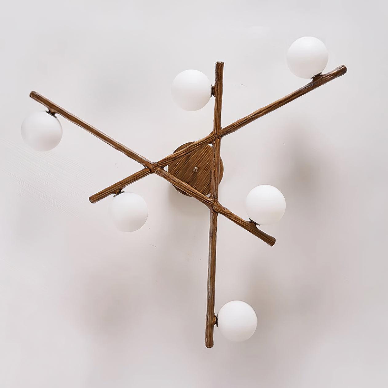 Wooden Plafonnier Branche