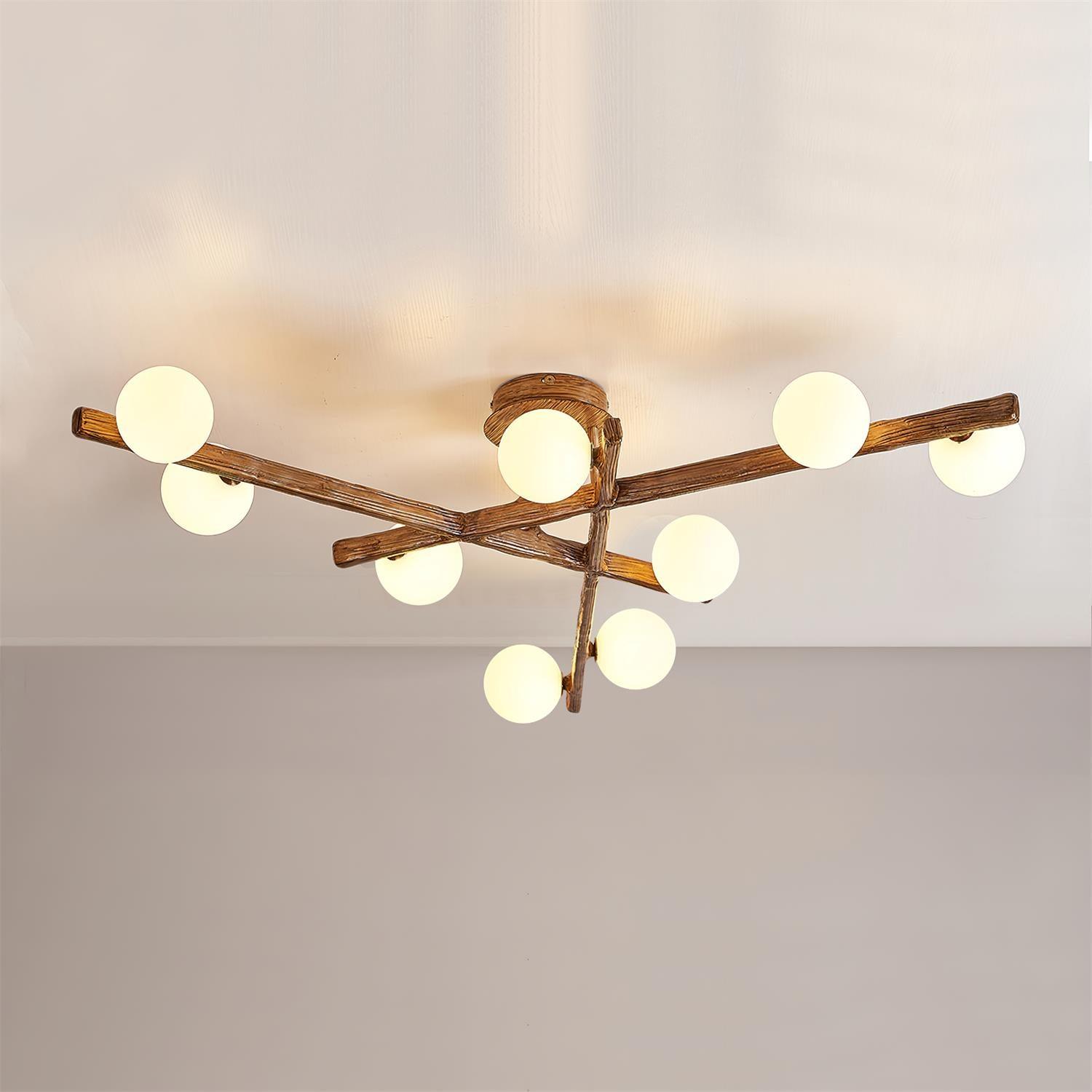 Wooden Plafonnier Branche