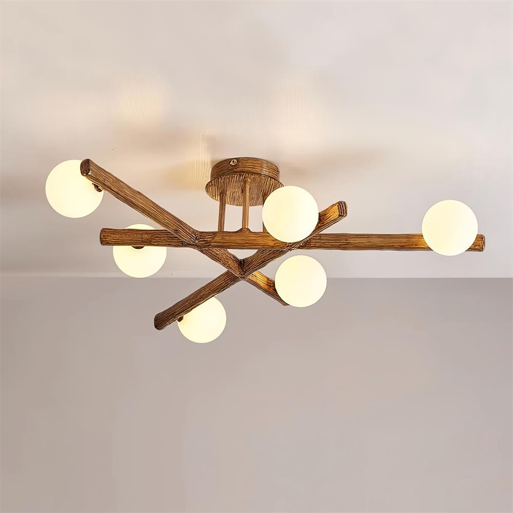 Wooden Plafonnier Branche