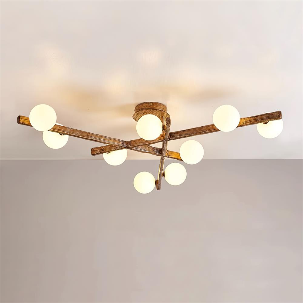 Wooden Plafonnier Branche