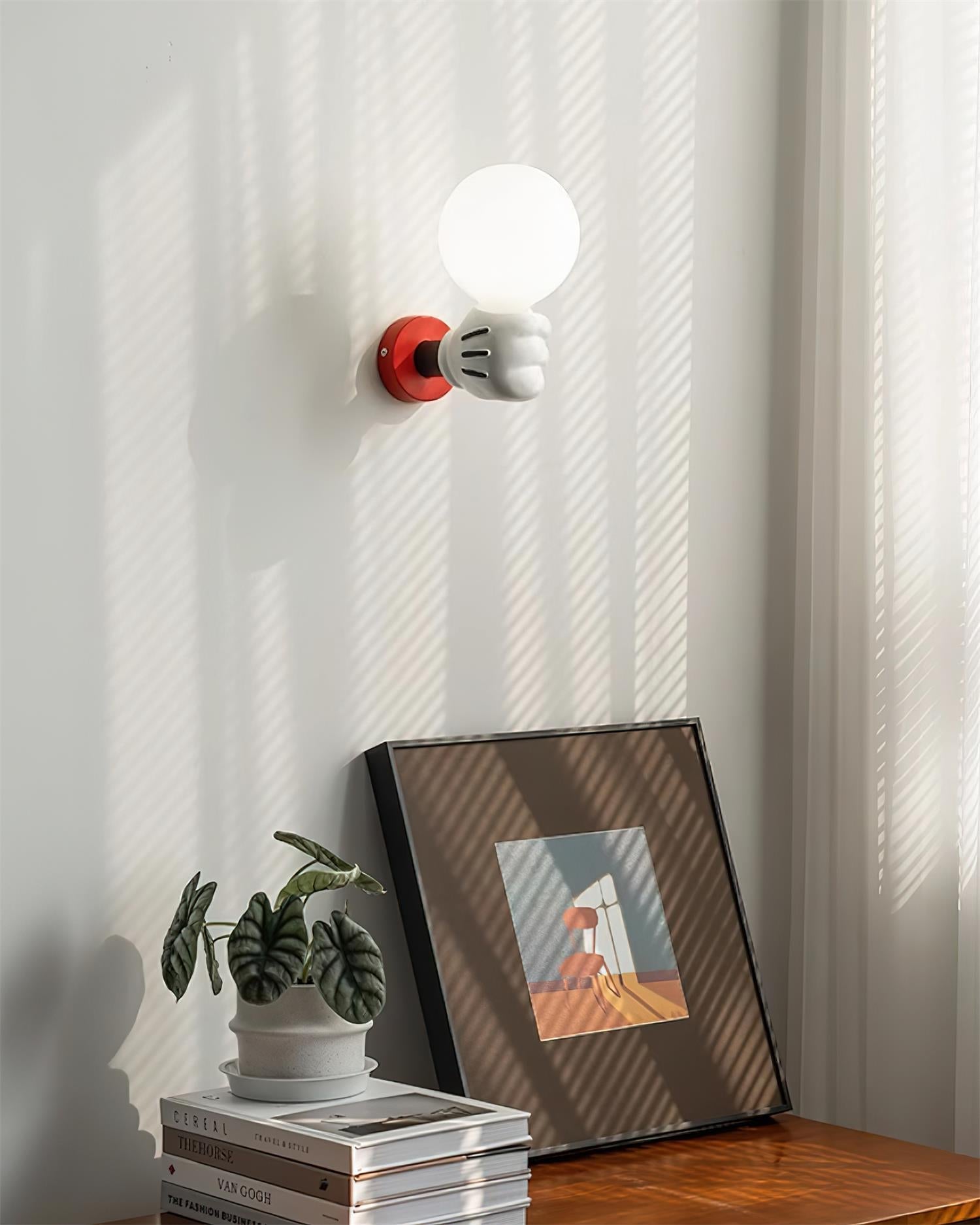 Applique Murale Tissu Moderne Classique Or Noyer Bougeoir