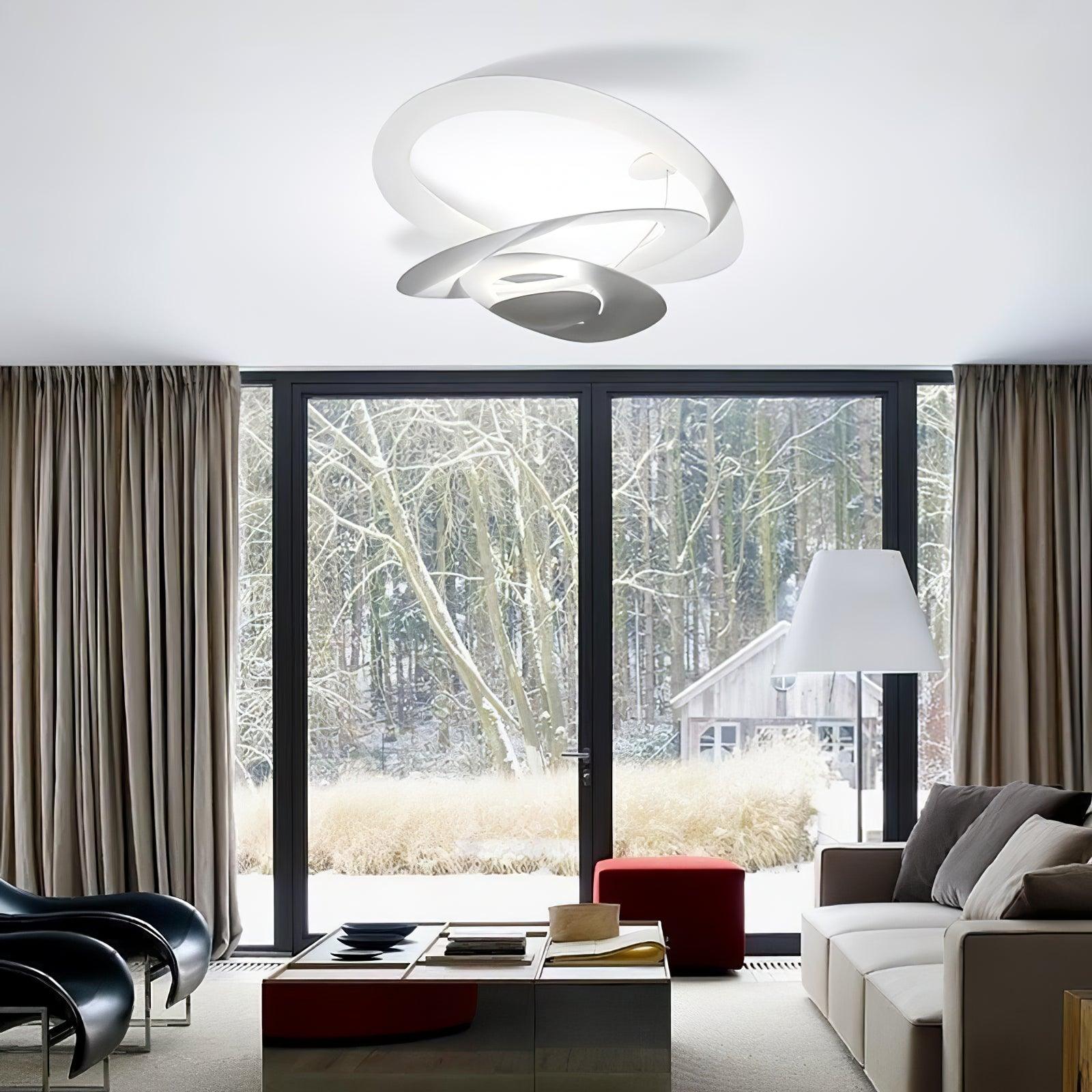 Micro Lustre LED Anneaux Tourbillonnants