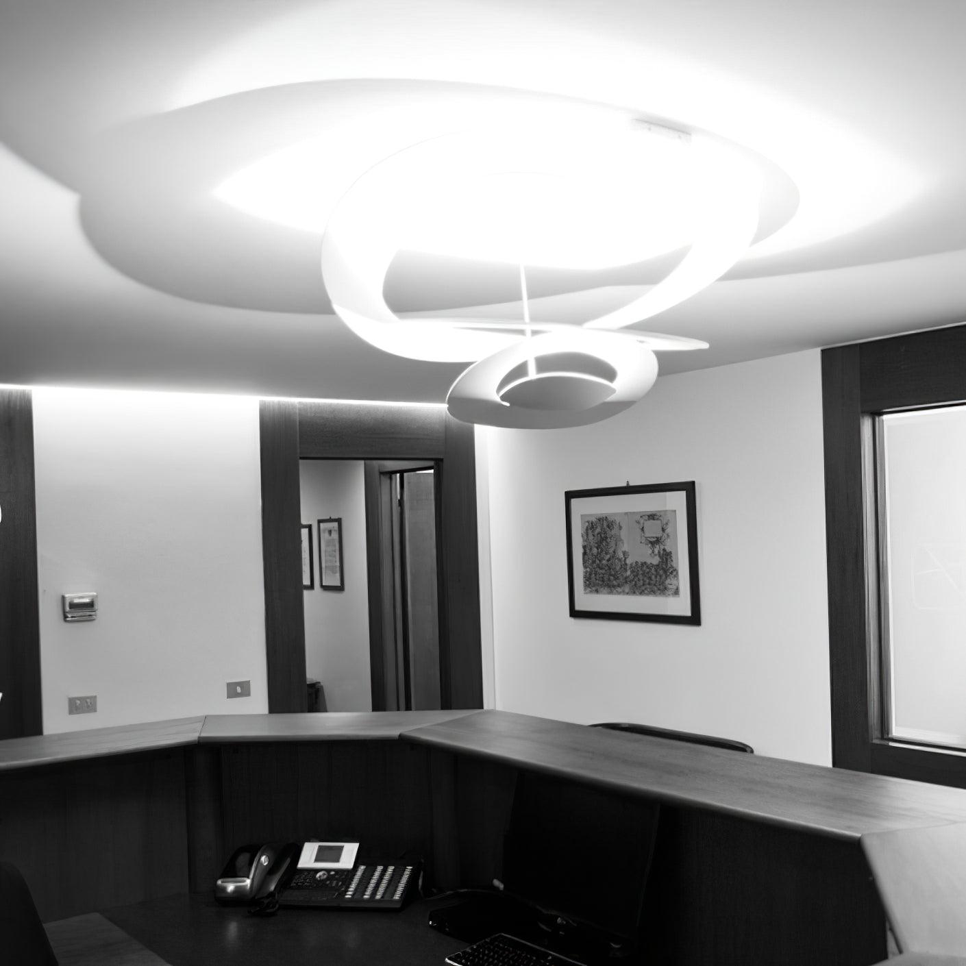 Micro Lustre LED Anneaux Tourbillonnants
