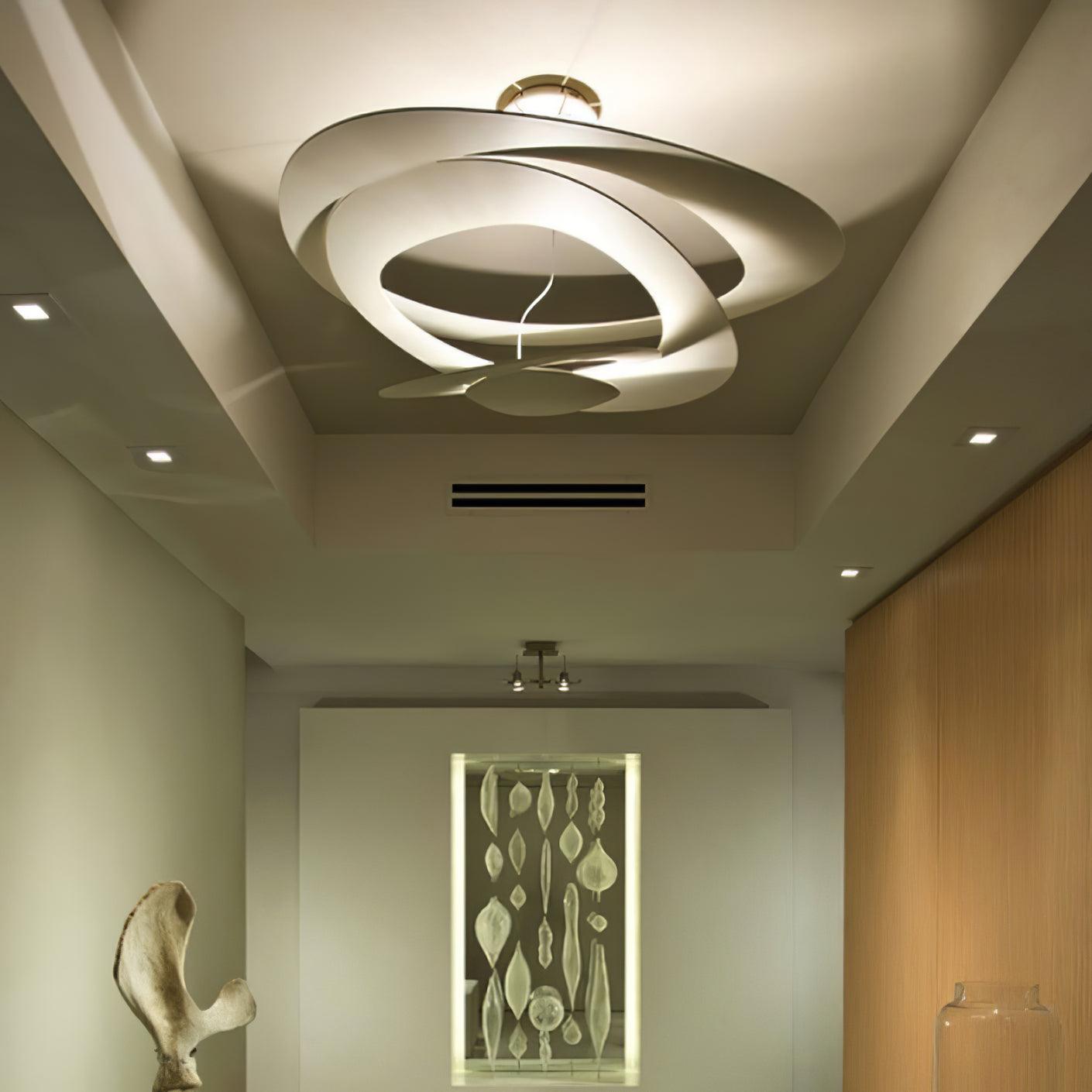 Micro Lustre LED Anneaux Tourbillonnants