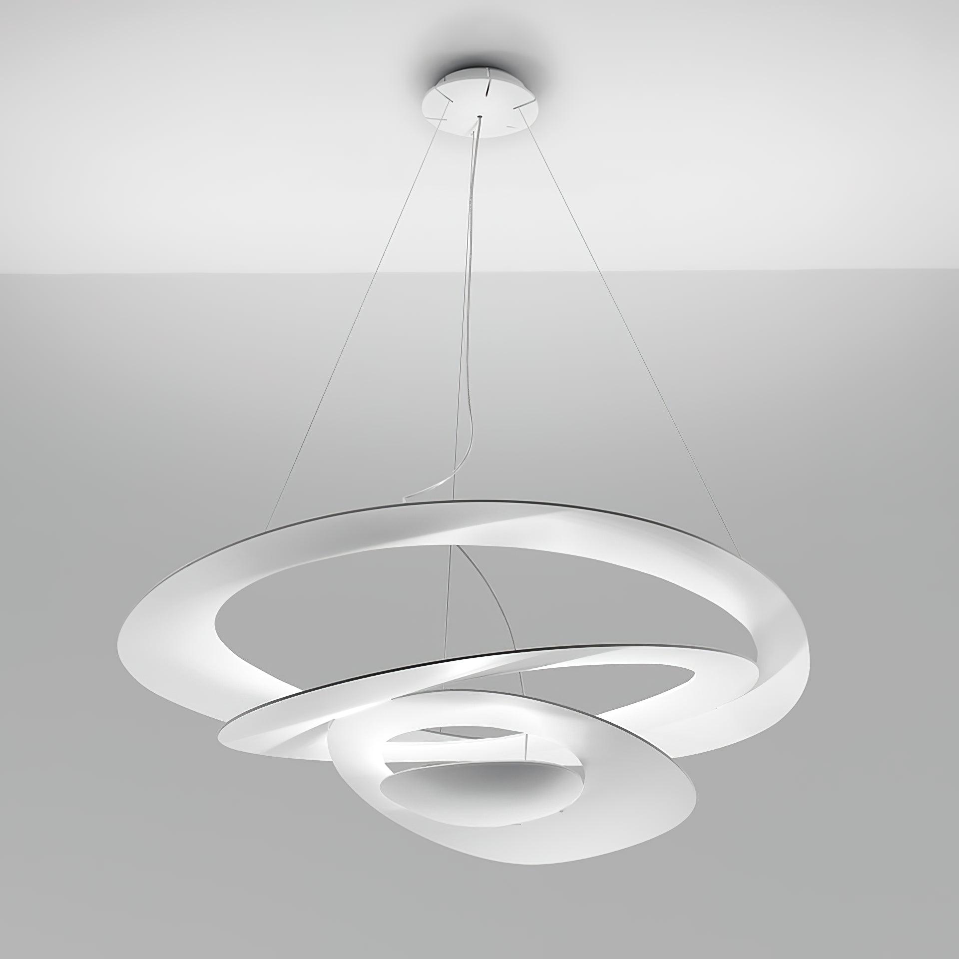 Micro Lustre LED Anneaux Tourbillonnants