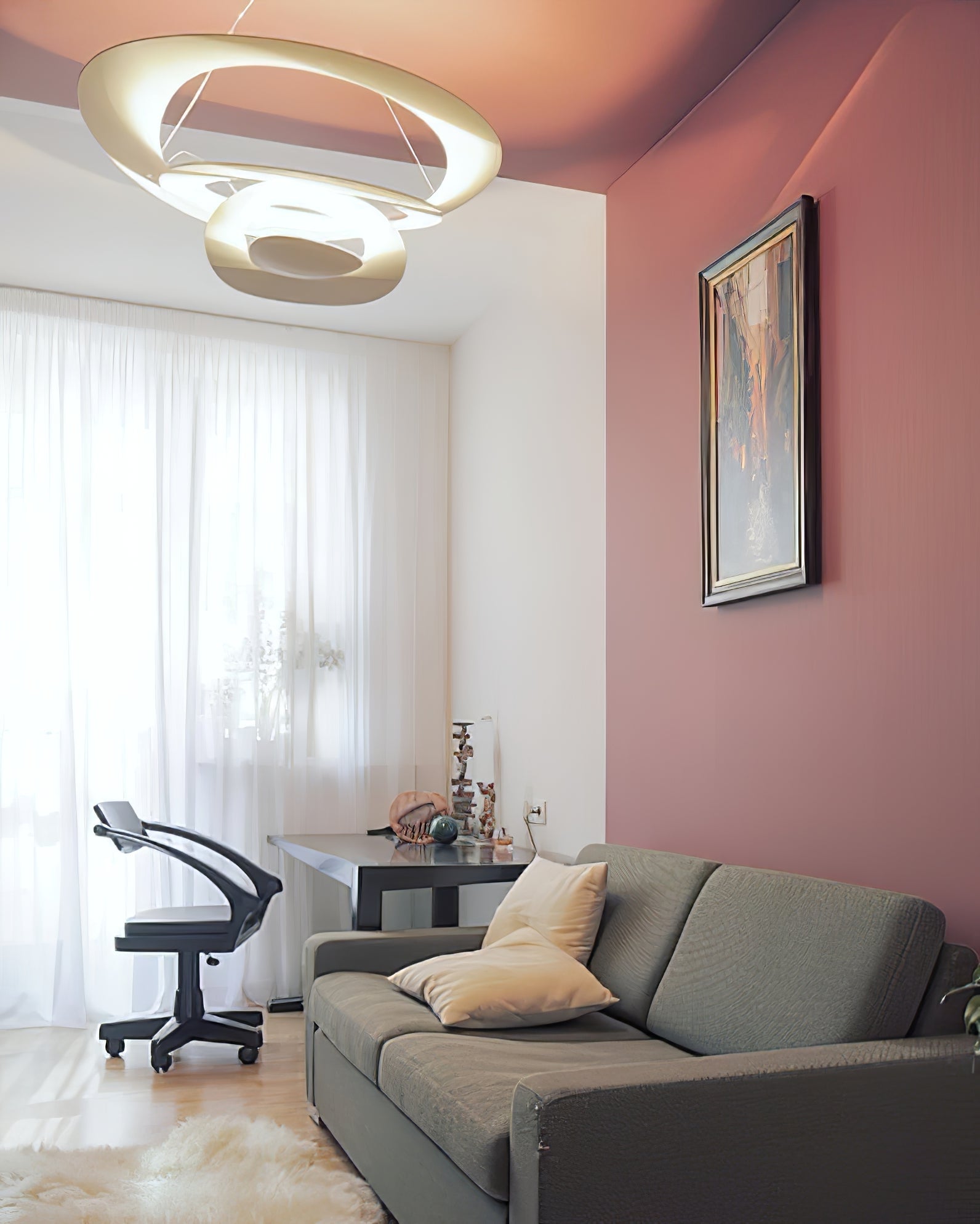 Micro Lustre LED Anneaux Tourbillonnants