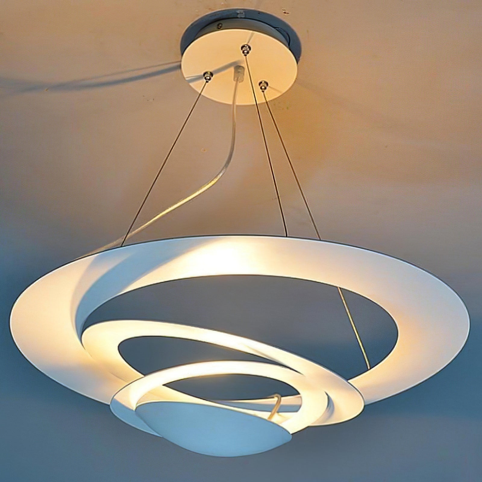 Micro Lustre LED Anneaux Tourbillonnants