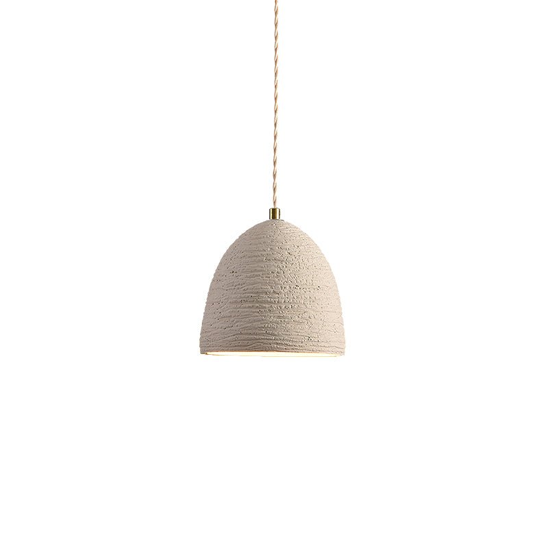 Microcement Lampe suspendue avec abat-jour en tissu réglable