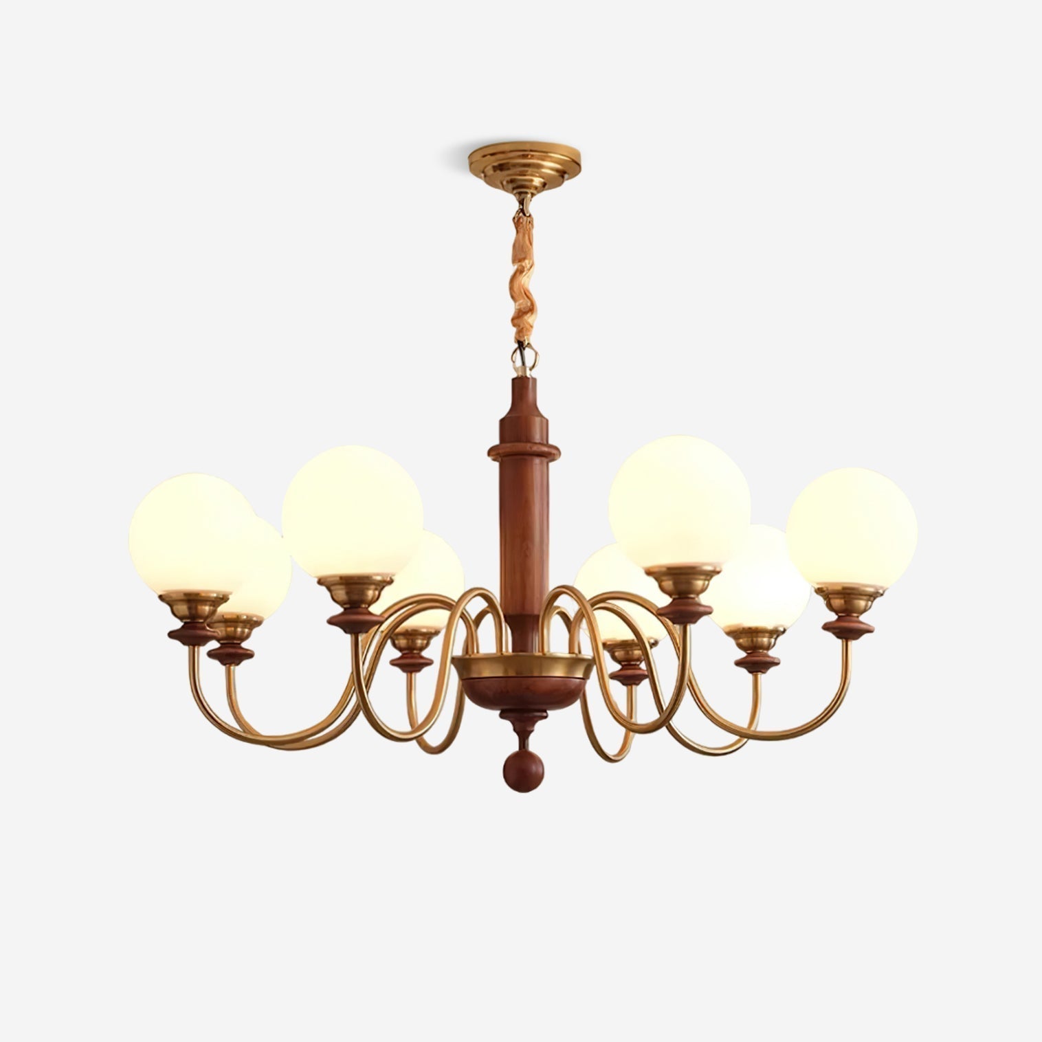 Lumivian Lustre Élégant Globe à 8 Lumières