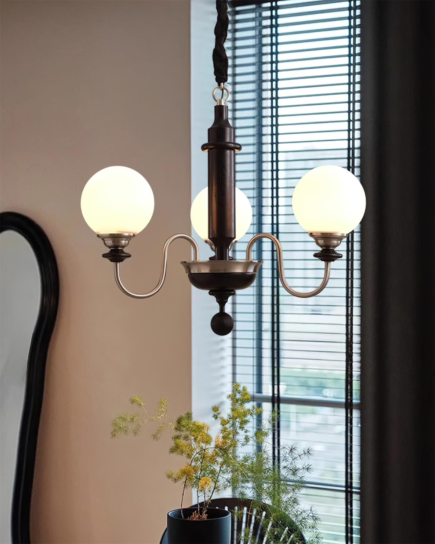 Lumivian Lustre Élégant Globe à 8 Lumières