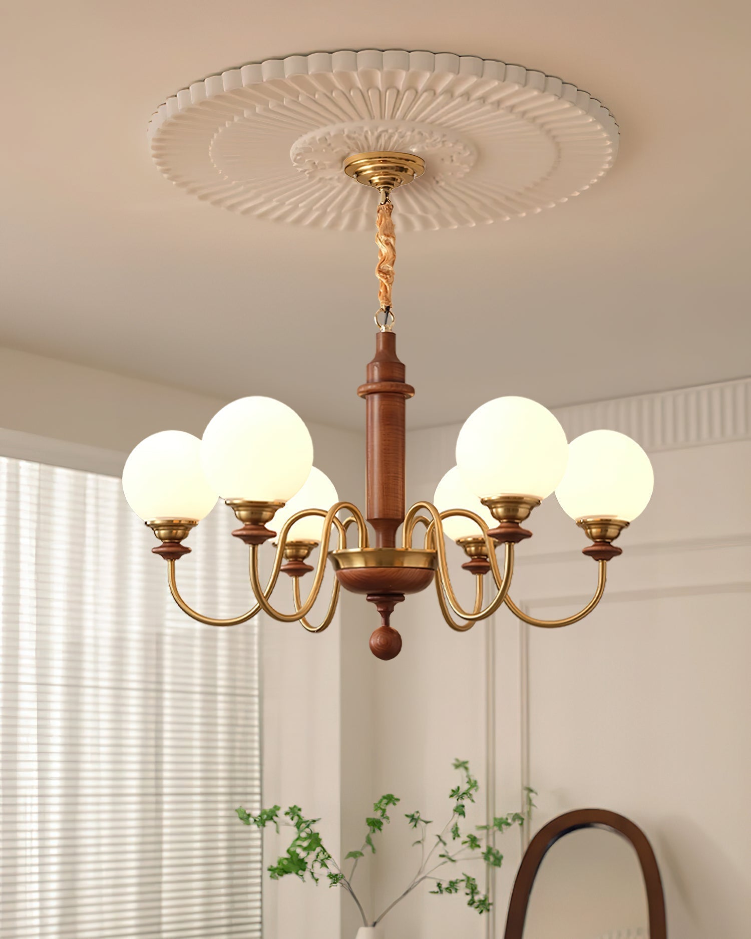 Lumivian Lustre Élégant Globe à 8 Lumières