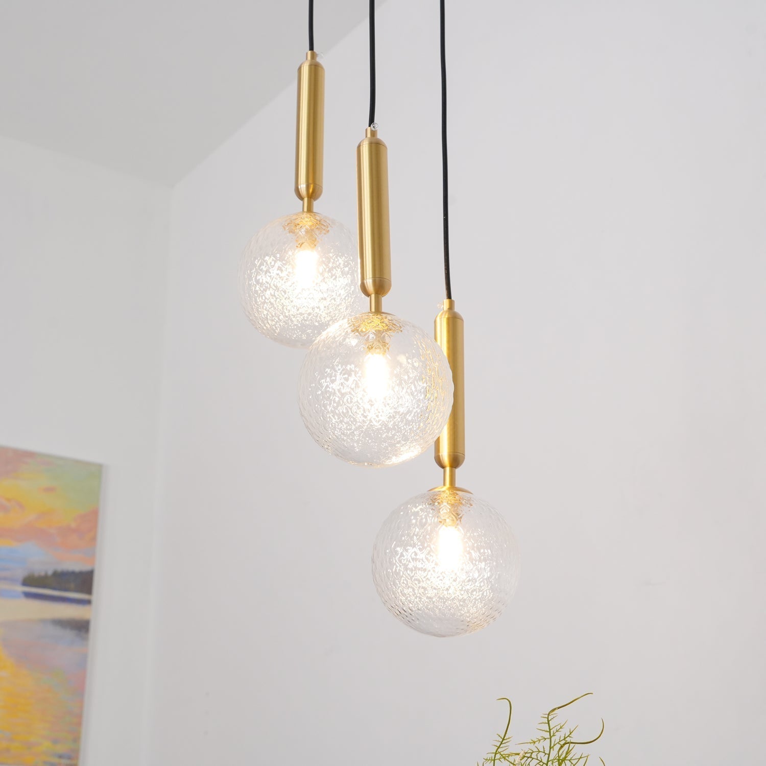Velain Suspension industrielle en laiton