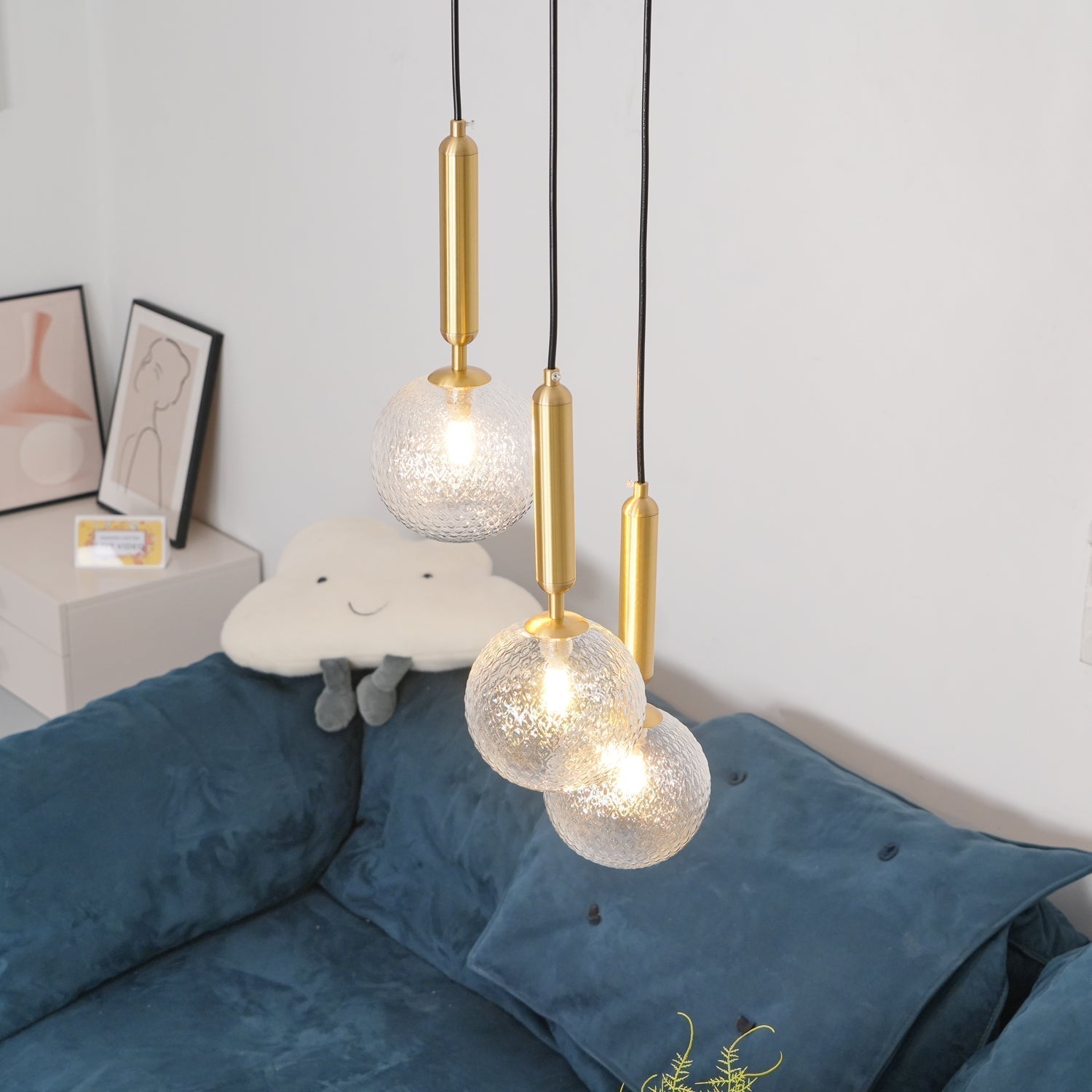 Velain Suspension industrielle en laiton