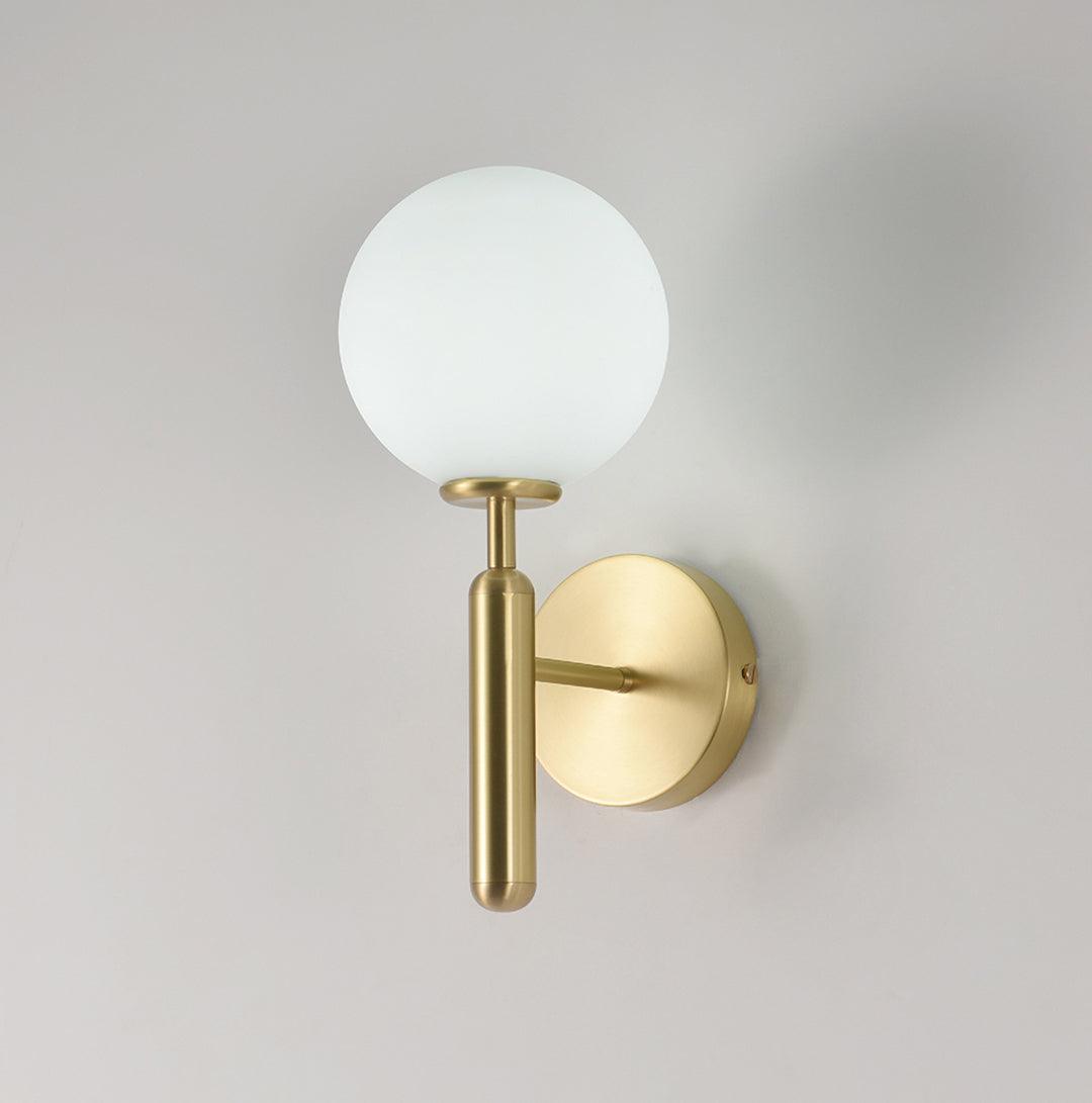 Ilirila Applique Murale Moderne Minimaliste en Laiton et Verre
