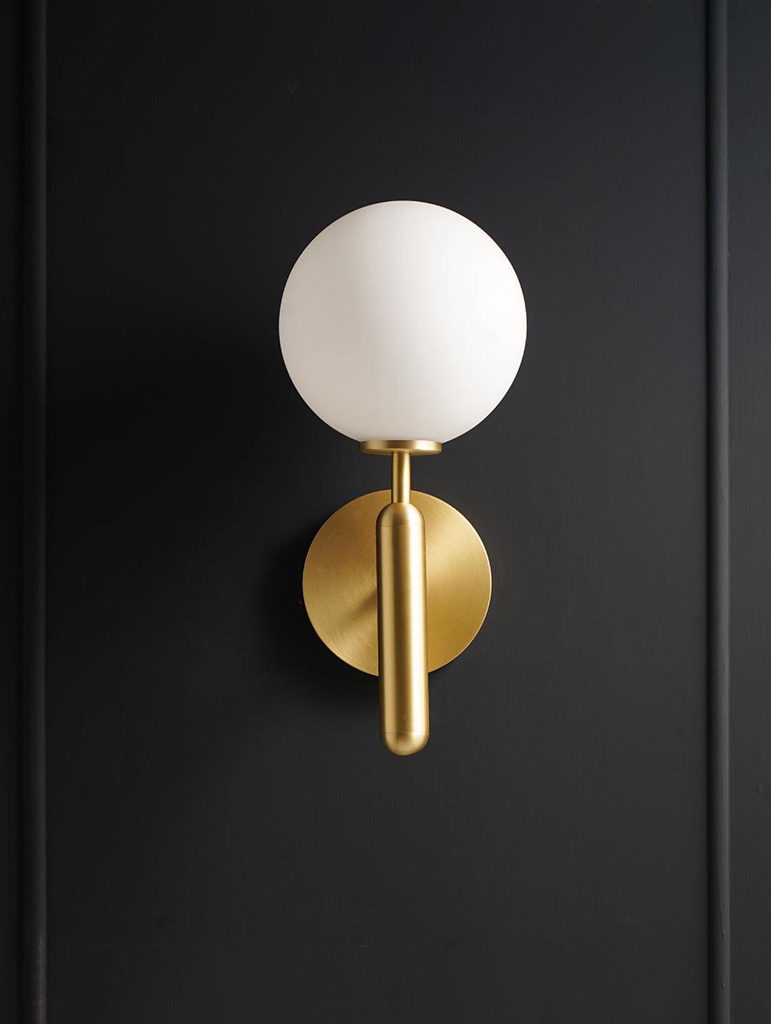 Ilirila Applique Murale Moderne Minimaliste en Laiton et Verre