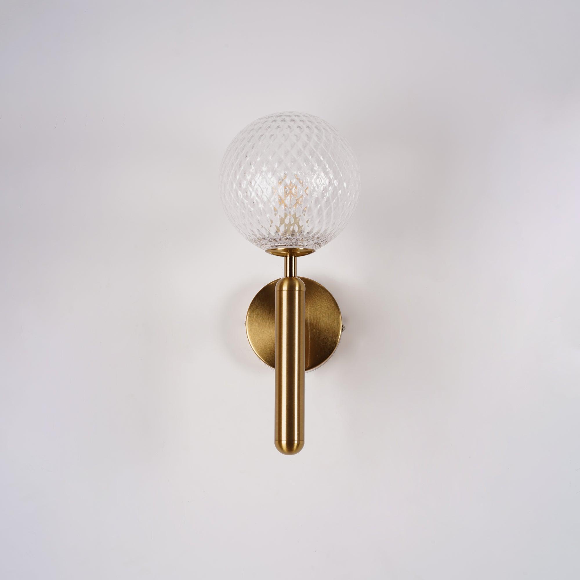 Lustra Wall Lamp Plug In Glass Globe Nordic
