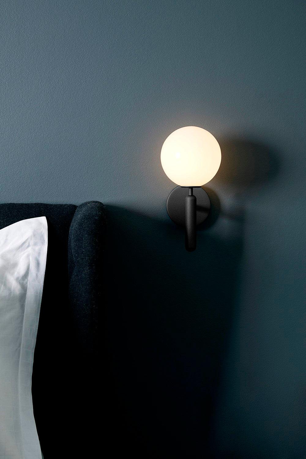 Lustra Wall Lamp Plug In Glass Globe Nordic
