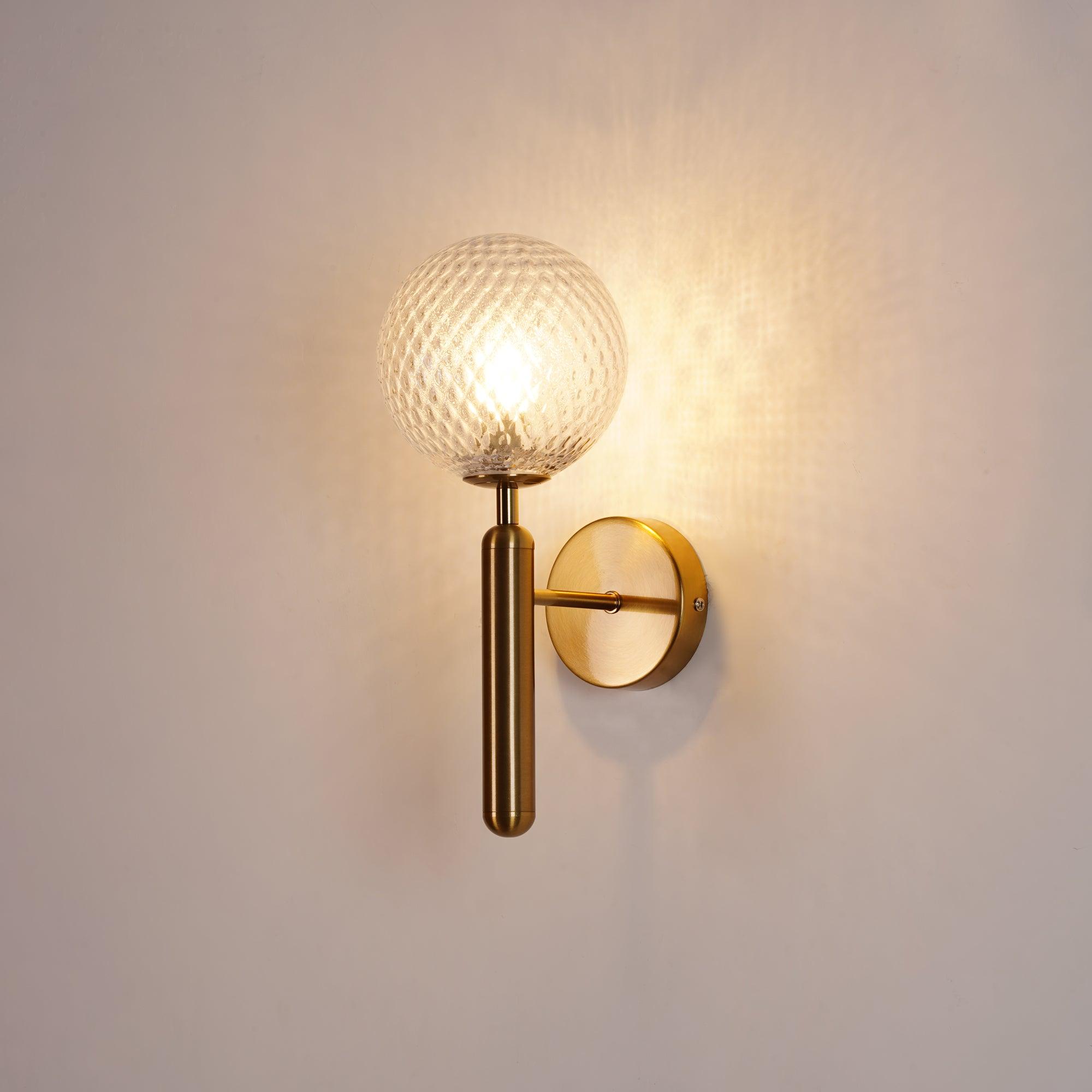 Lustra Wall Lamp Plug In Glass Globe Nordic