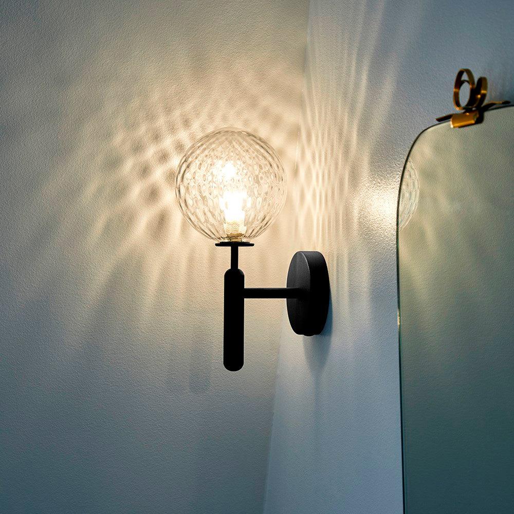 Lustra Wall Lamp Plug In Glass Globe Nordic